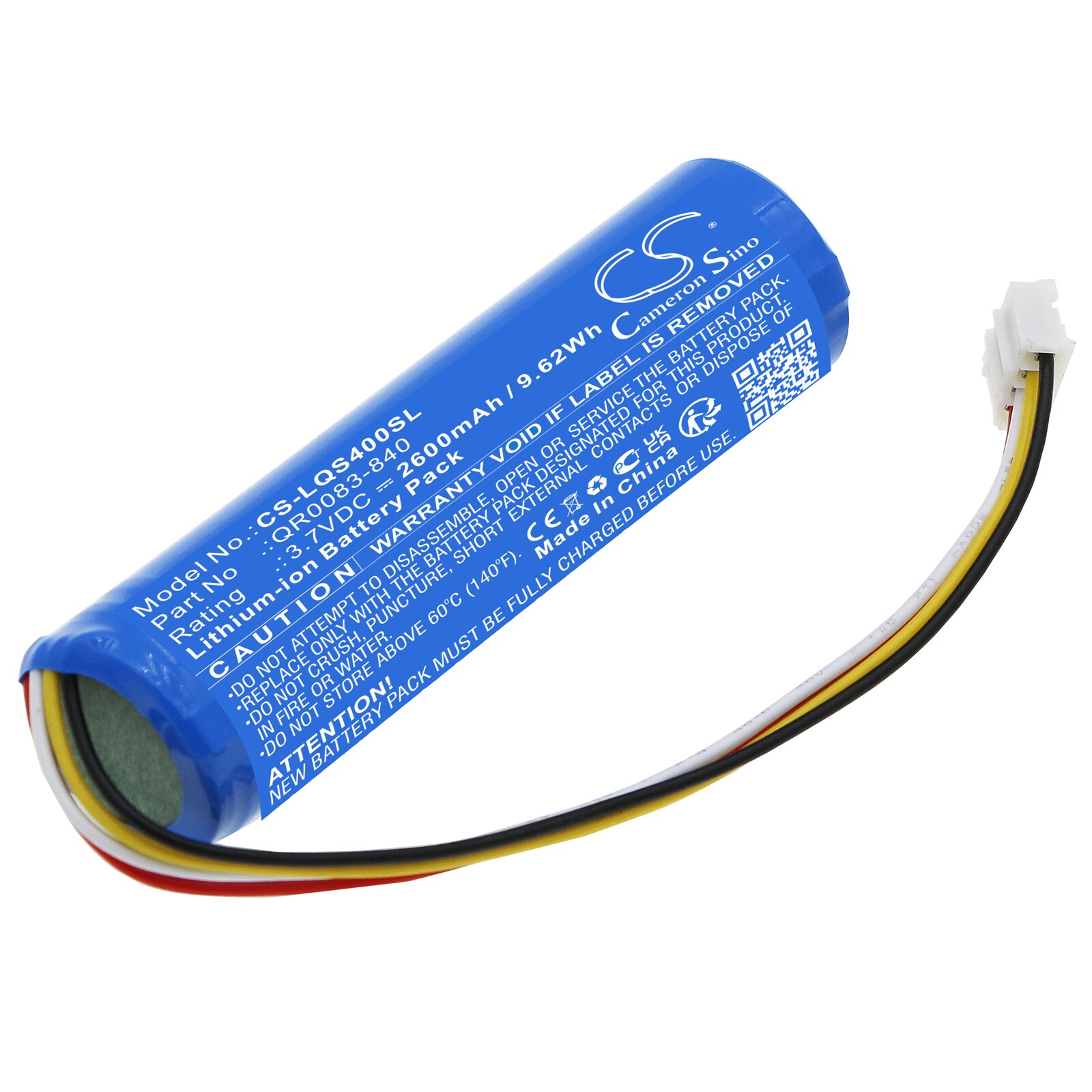 Batteri for alarmsystem for Qolsys IQ Panel 4, IQP4005, IQ Panel 4 PowerG osv.