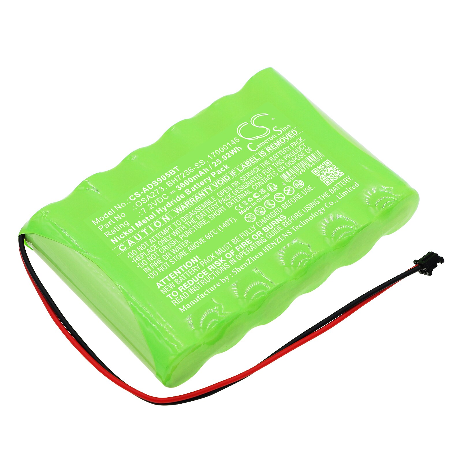 Batteri til alarmsystem for ADT SCW9057G-433, ADT Impassa trådløse alarmsystemer
