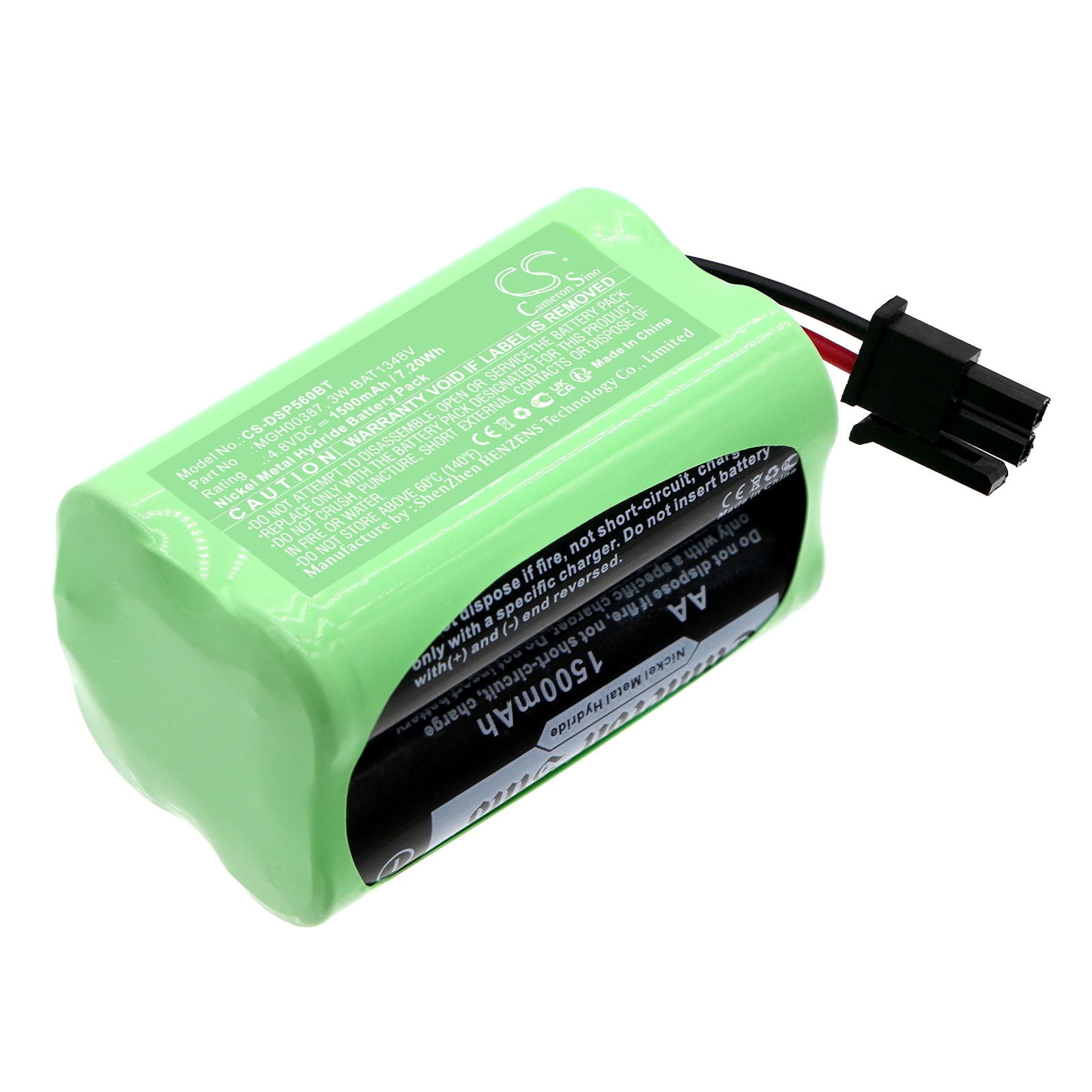 Batteri for alarmsystem for DSC PG9920 Repeater, trådløs DSC-56, WP8010-SP etc.