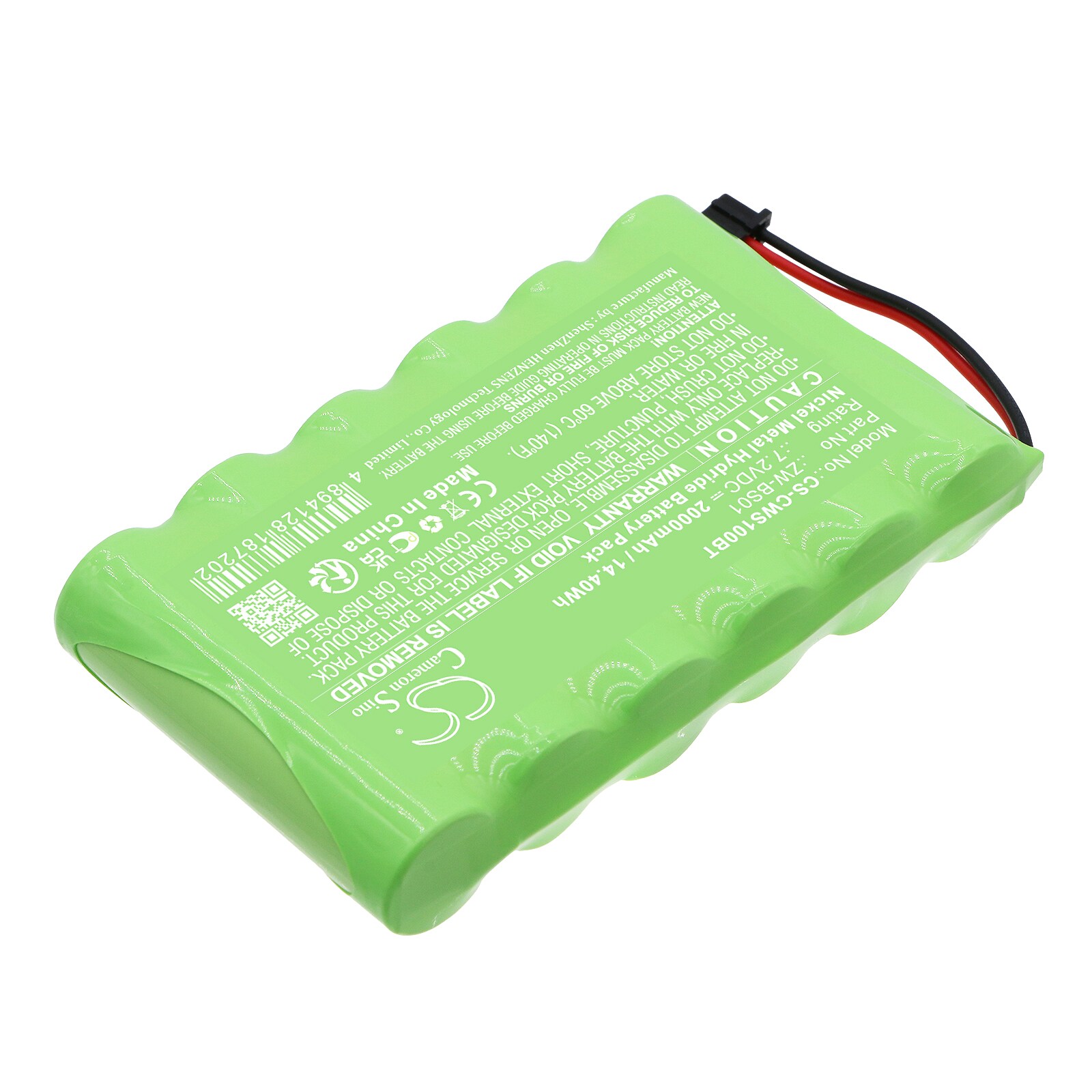 Batteri for alarmsystem til CaddX ZeroWire Control Panel, ZW-6404-NL