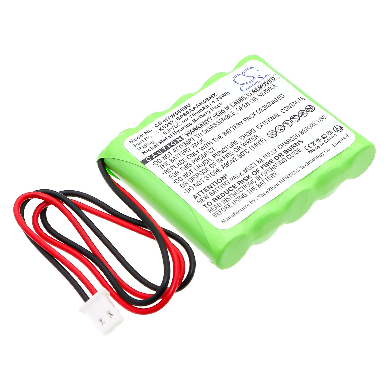 Batteri til alarmsystem for Honeywell 5800RP Wireless, 5800RP Wireless Repeater og andre.