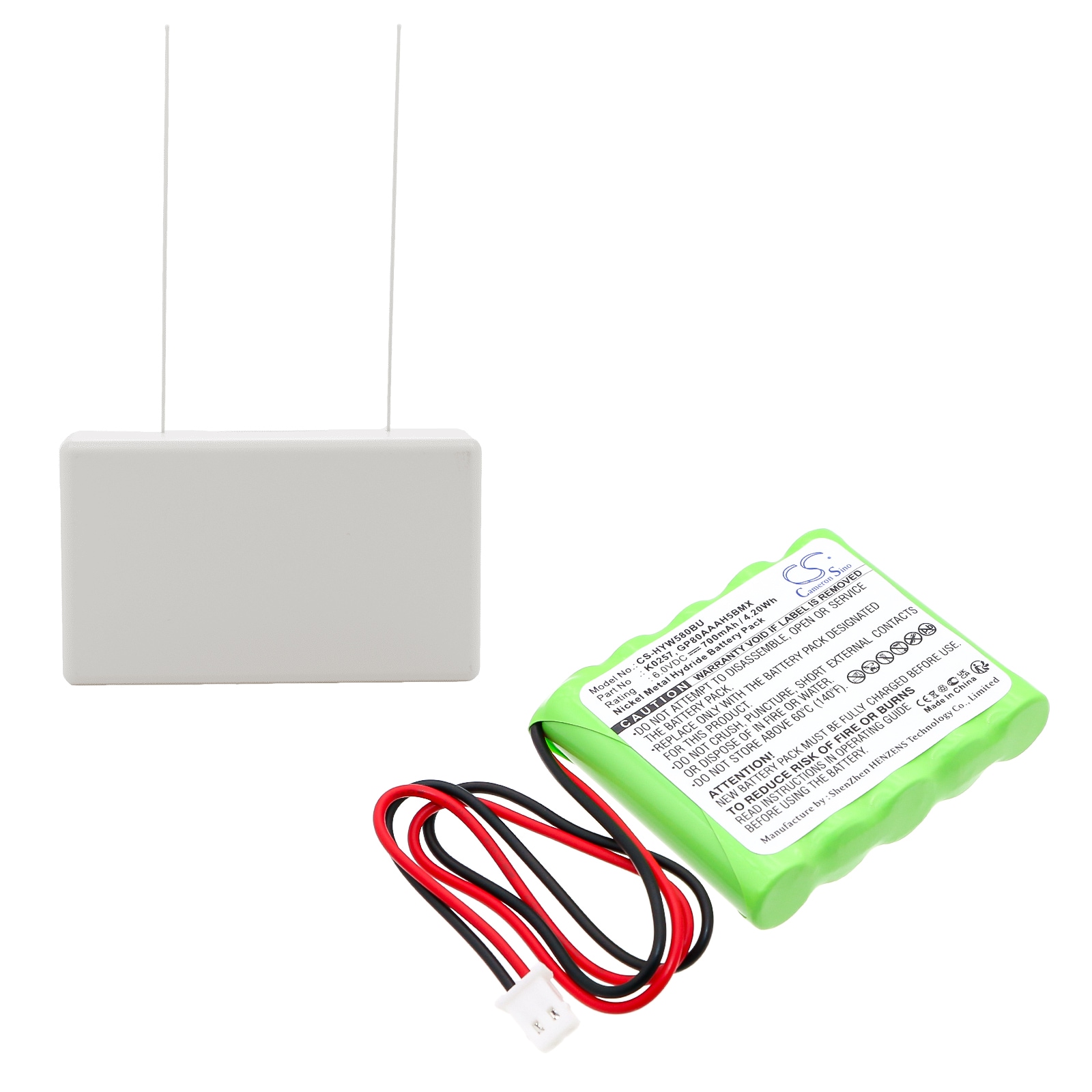 Batteri til alarmsystem for Honeywell 5800RP Wireless, 5800RP Wireless Repeater og andre.