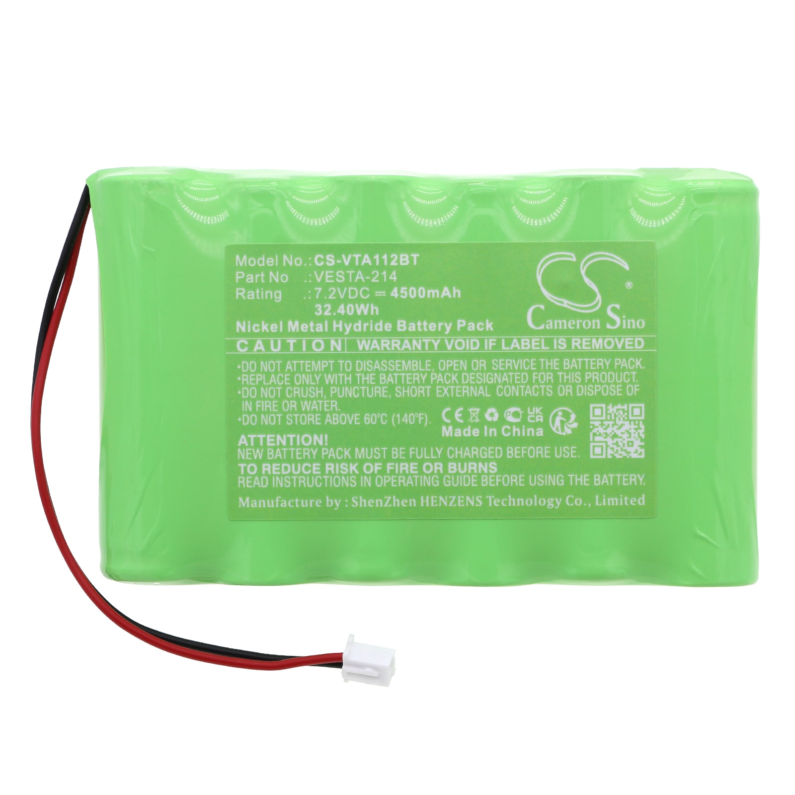 Batteri for alarmsystem for Vesta hybridkraftverk, VESTA-111-NIMH og andre.