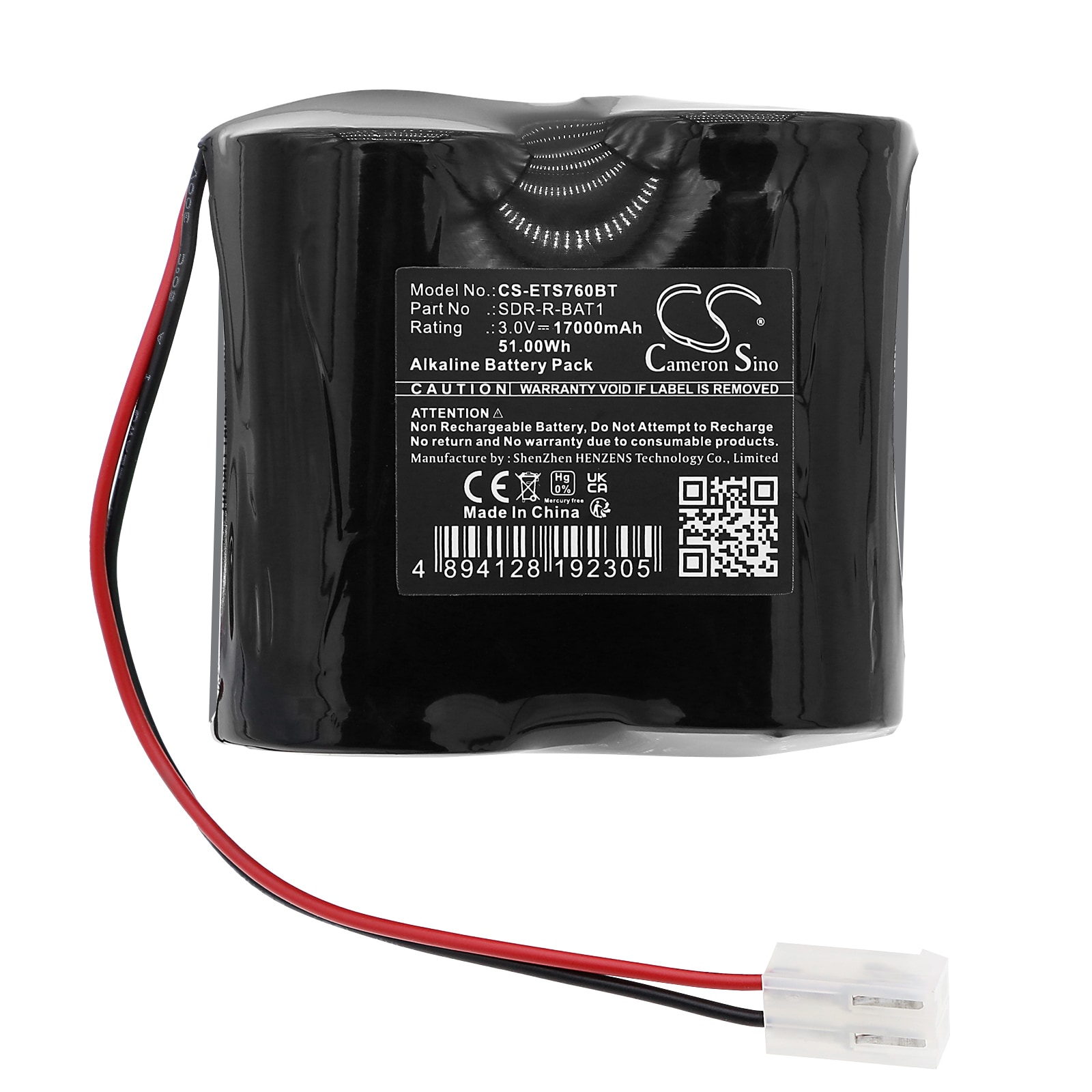 Batteri for alarmsystem for Eaton Scantronic 760SB, 760ES alarm
