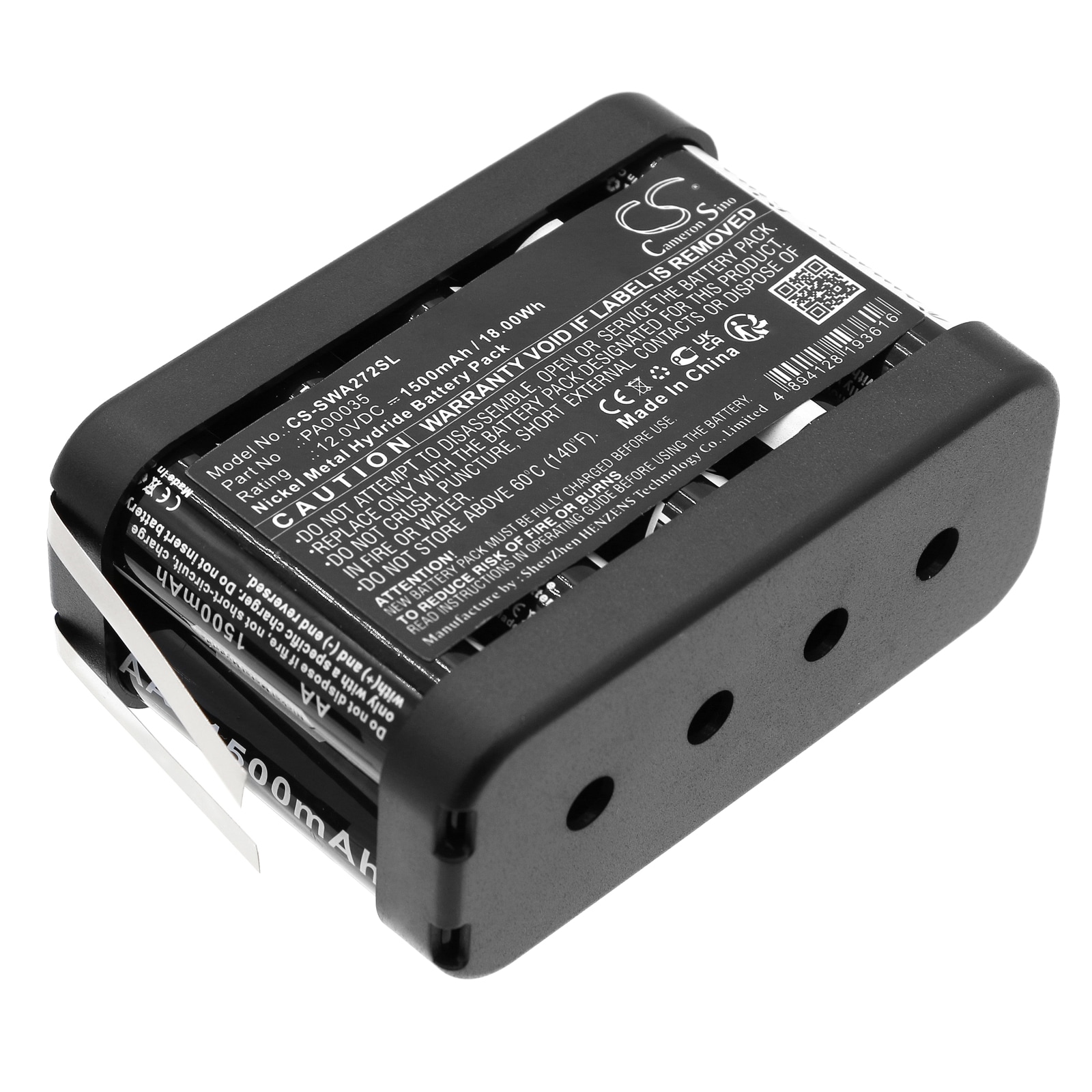 Batteri til alarmsystem for Simon RWA 272, AOV RZ 040, RZ 140 og andre.