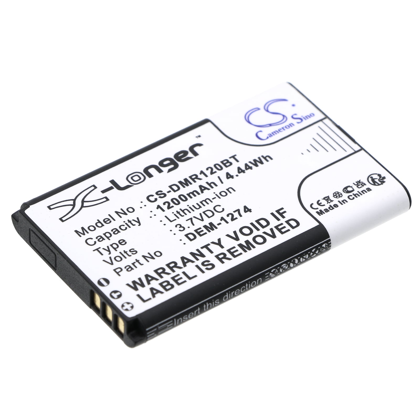 Batteri til alarmsystem for Paradox K32RF trådløs LED Kyepad
