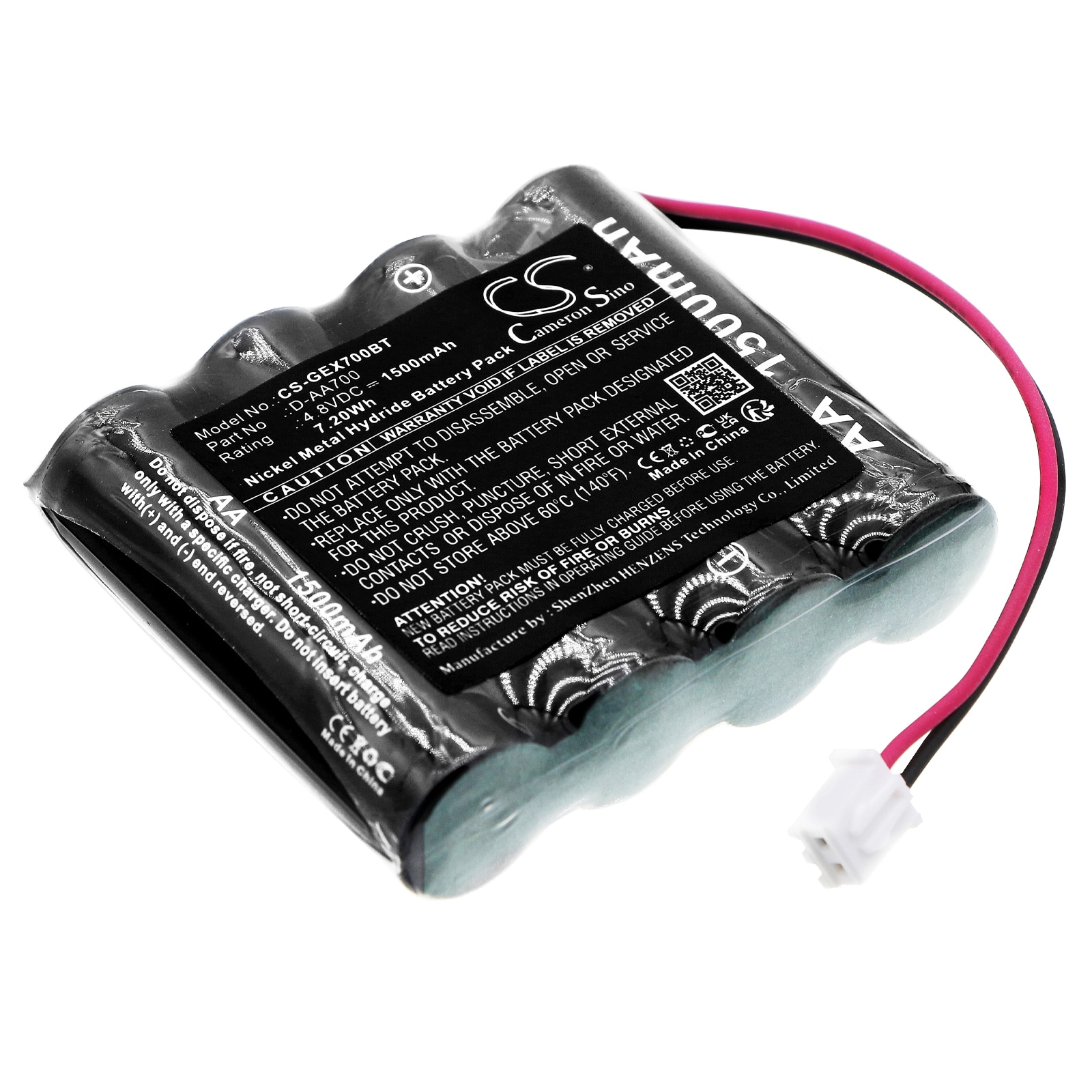 Batteri til alarmsystem for GE Security Simon Home Security Talking, kontrollpanel