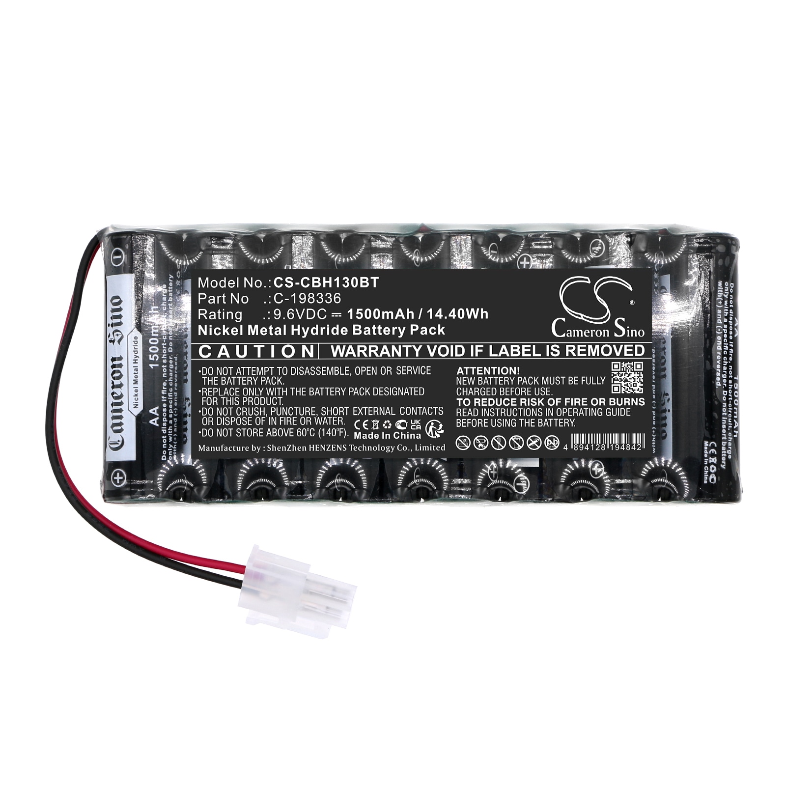 Batteri for alarmsystem for Cobham Alarm, HTO-AA1.3"