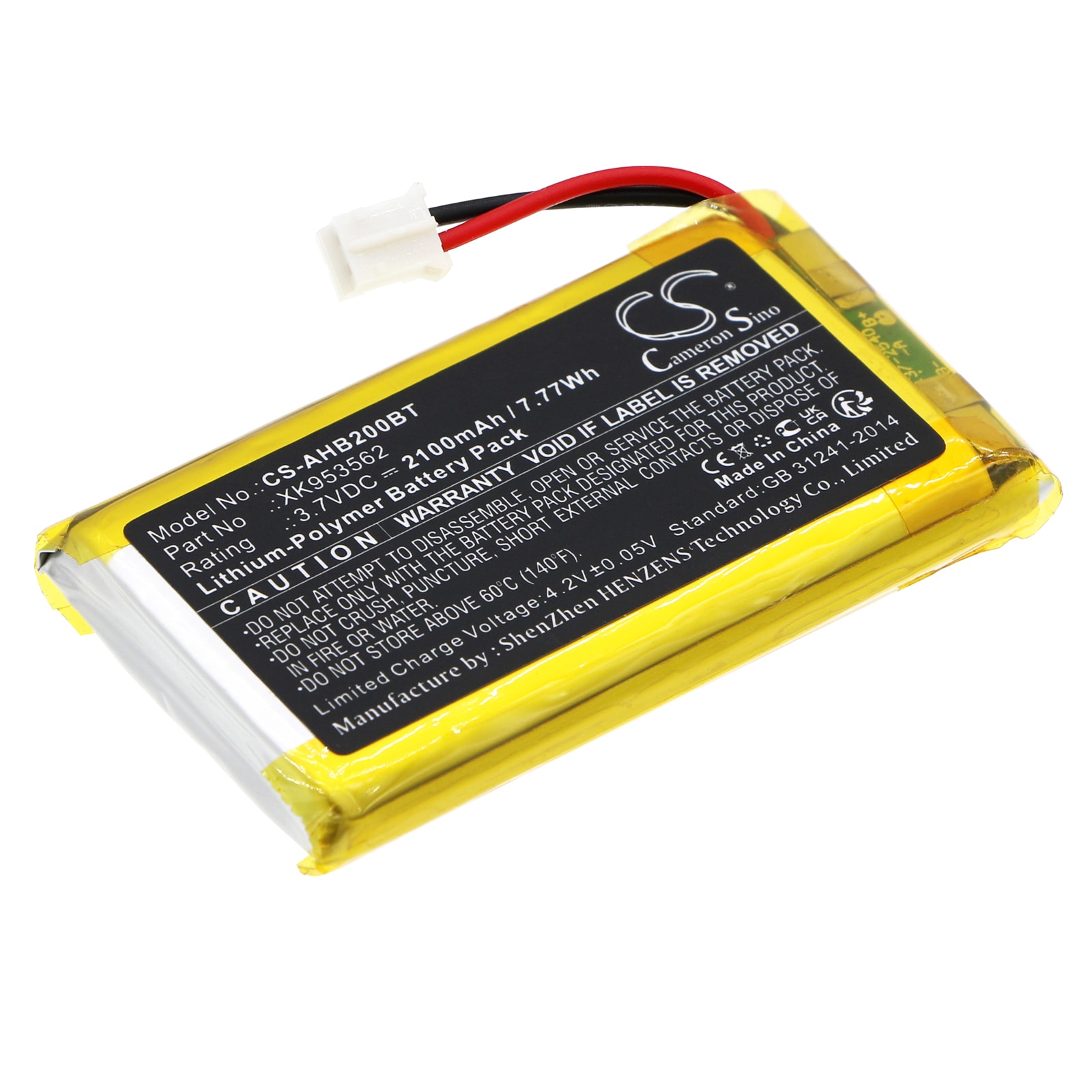 Batteri for alarmsystem for Ajax Hub, Hub 2, Hub 2 Plus osv.