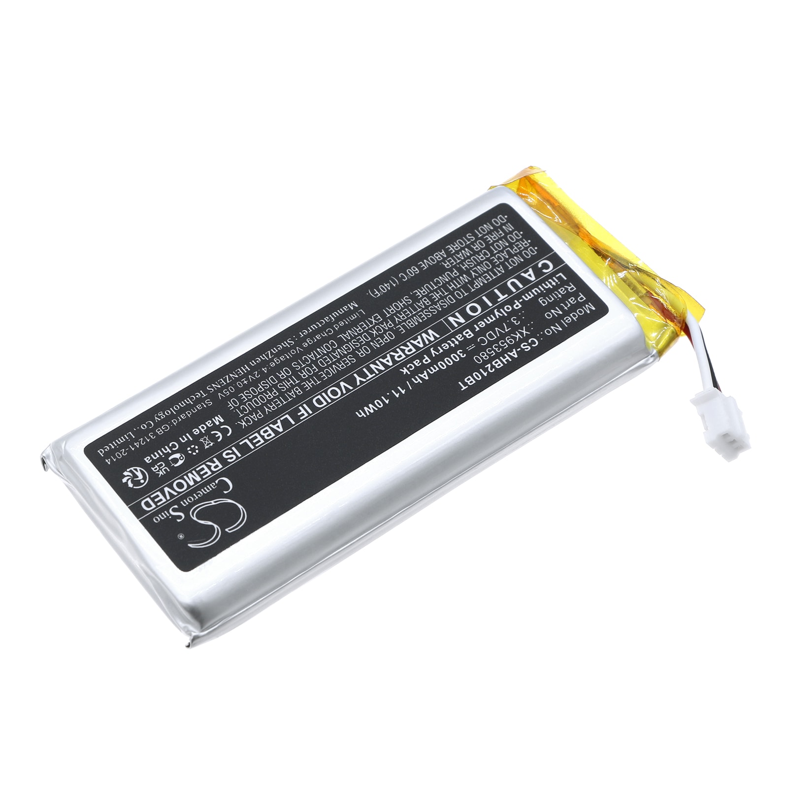 Batteri for alarmsystem for Ajax Hub 2 4G Backup-batteri, Hub 2 Plus Backup-batteri og andre.