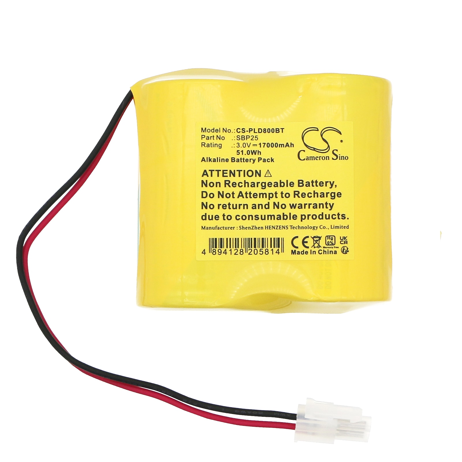 Batteri for alarmsystem for PRIMAPROTECT DSP80-F4