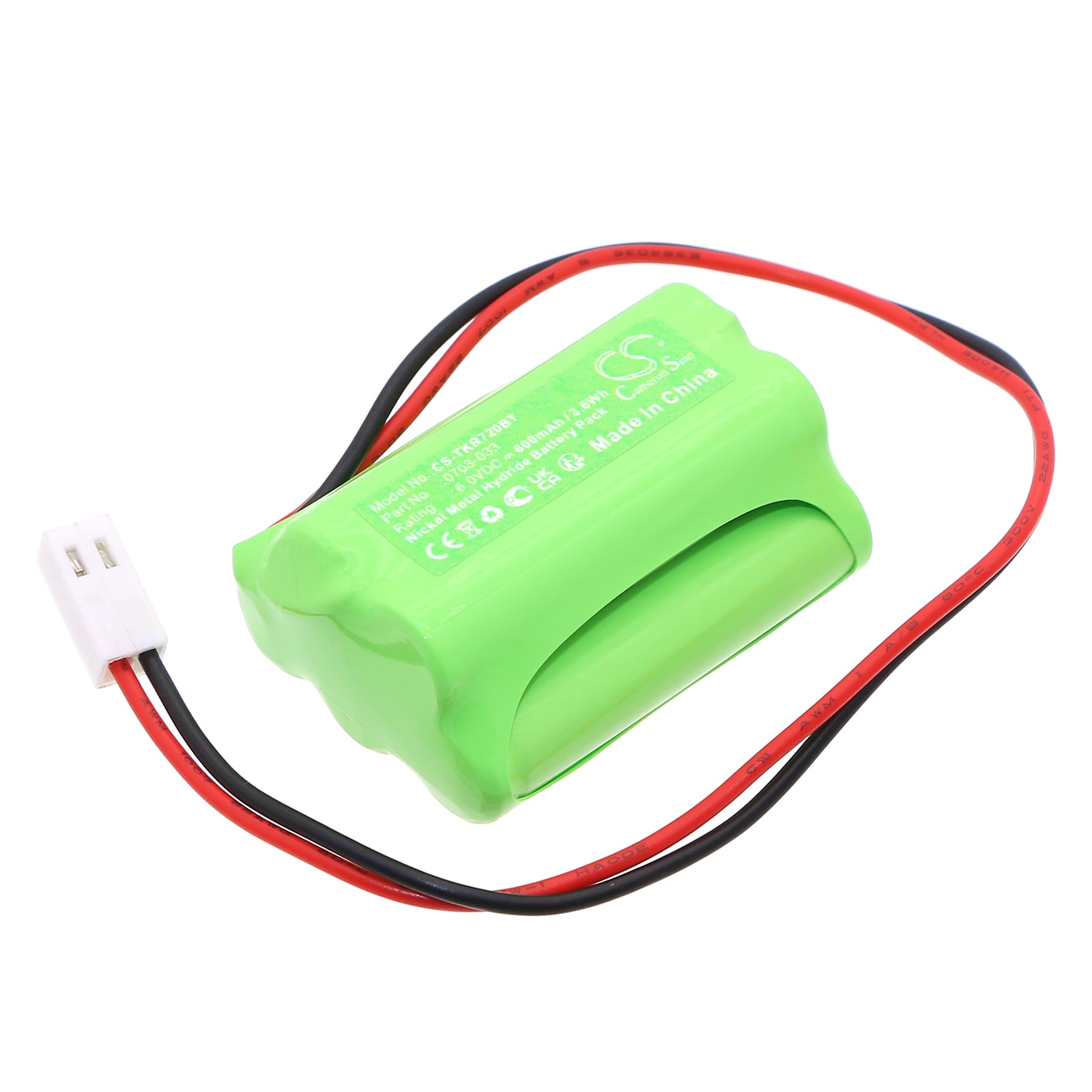 Batteri til alarmsystem for TEKNIM 720WR-sirene