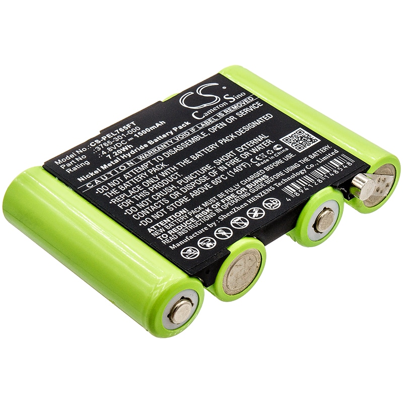 Batteri til lommelykt for Pelican 3769, 3765, 3760Z0 osv.