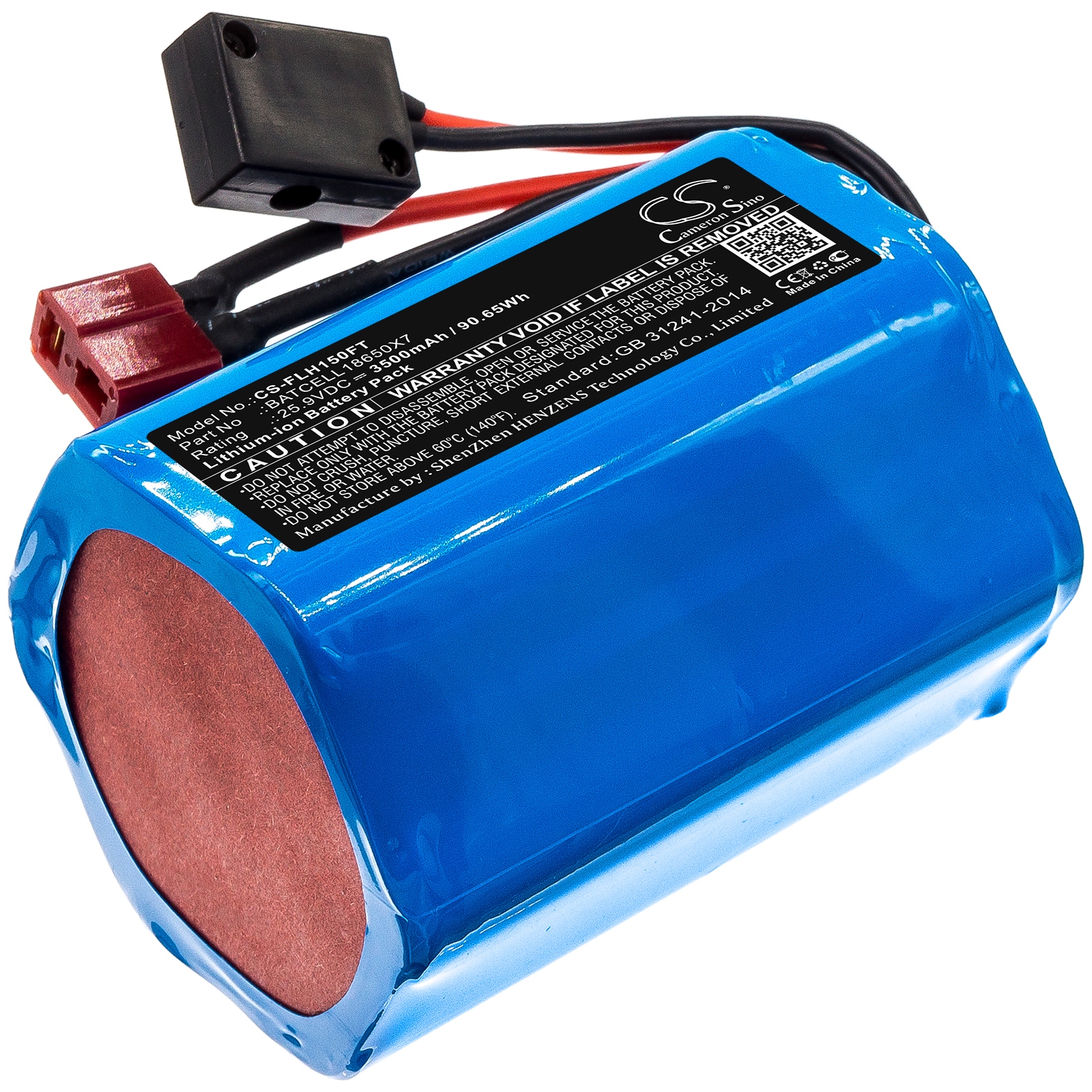 Batteri til lommelykt for Bigblue VL15000P-Pro Mini, VL15000P-Pro Tricolor Mini og andre.