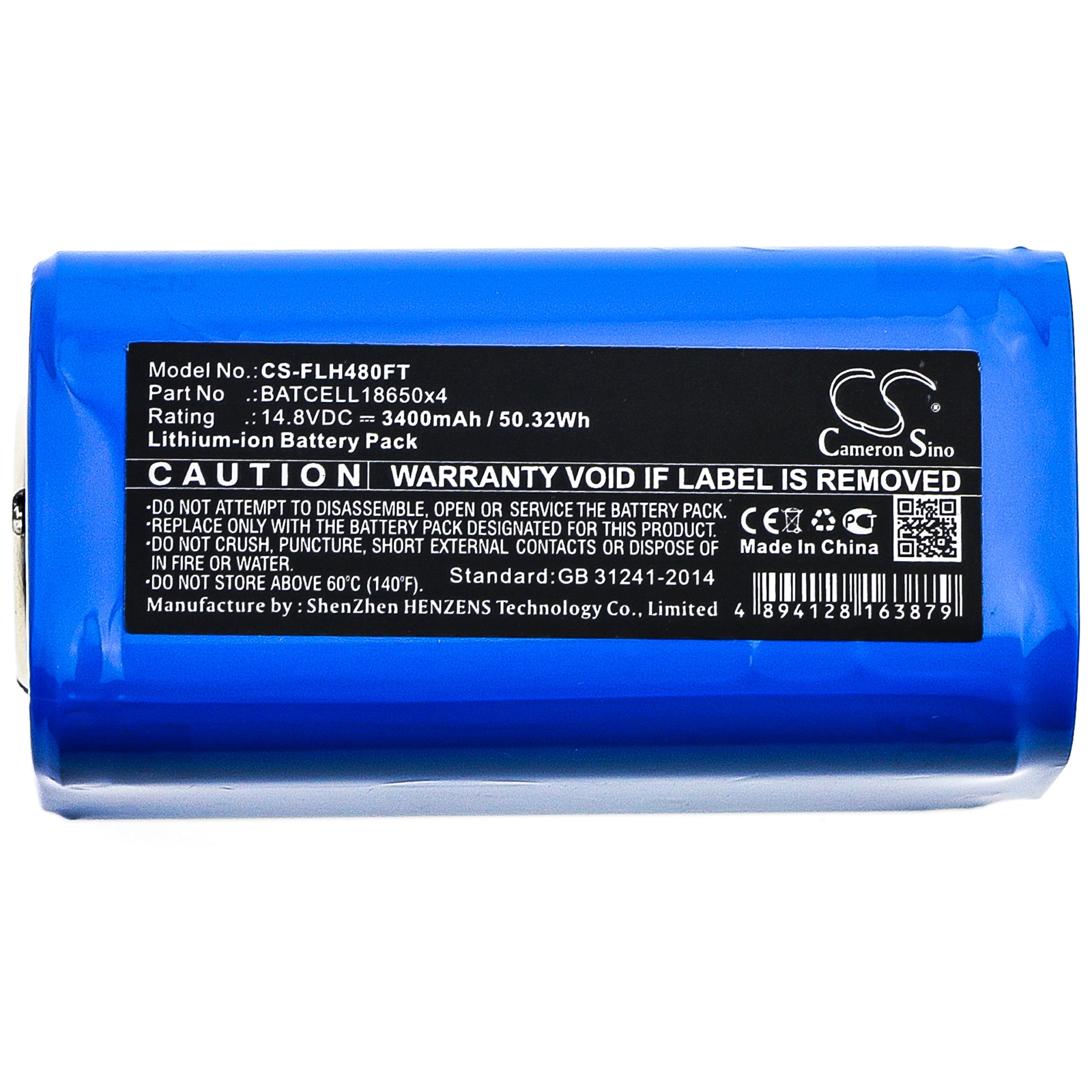 Batteri til lommelykt for Bigblue TL4000P, TL4500P, TL4800P osv.