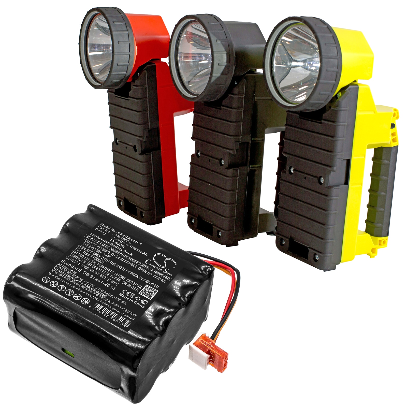 Batteri til lommelykt for Koehler Lighthawk 600, Lighthawk 600 Lumens