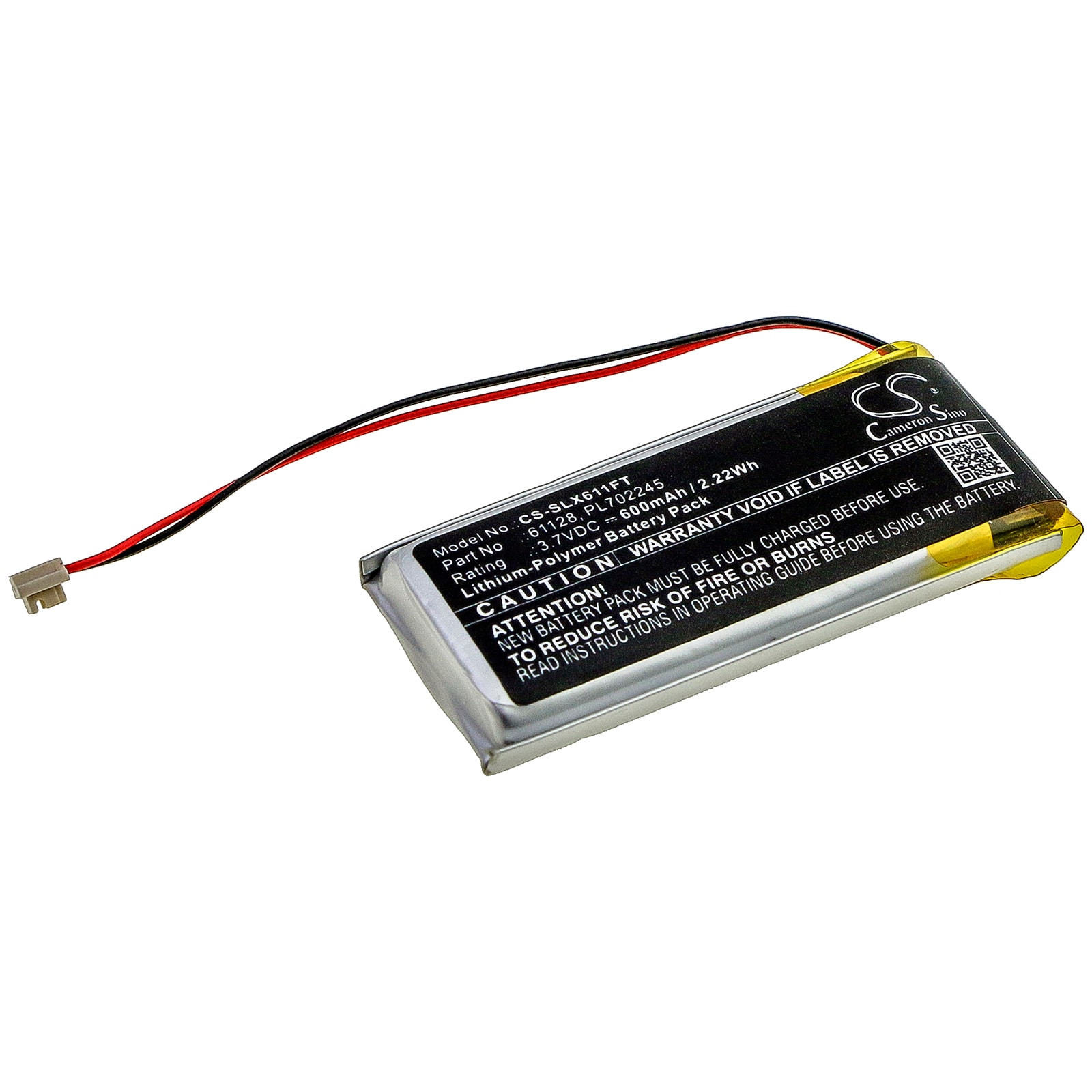 Batteri til lommelykt for Streamlight ClipMate USB