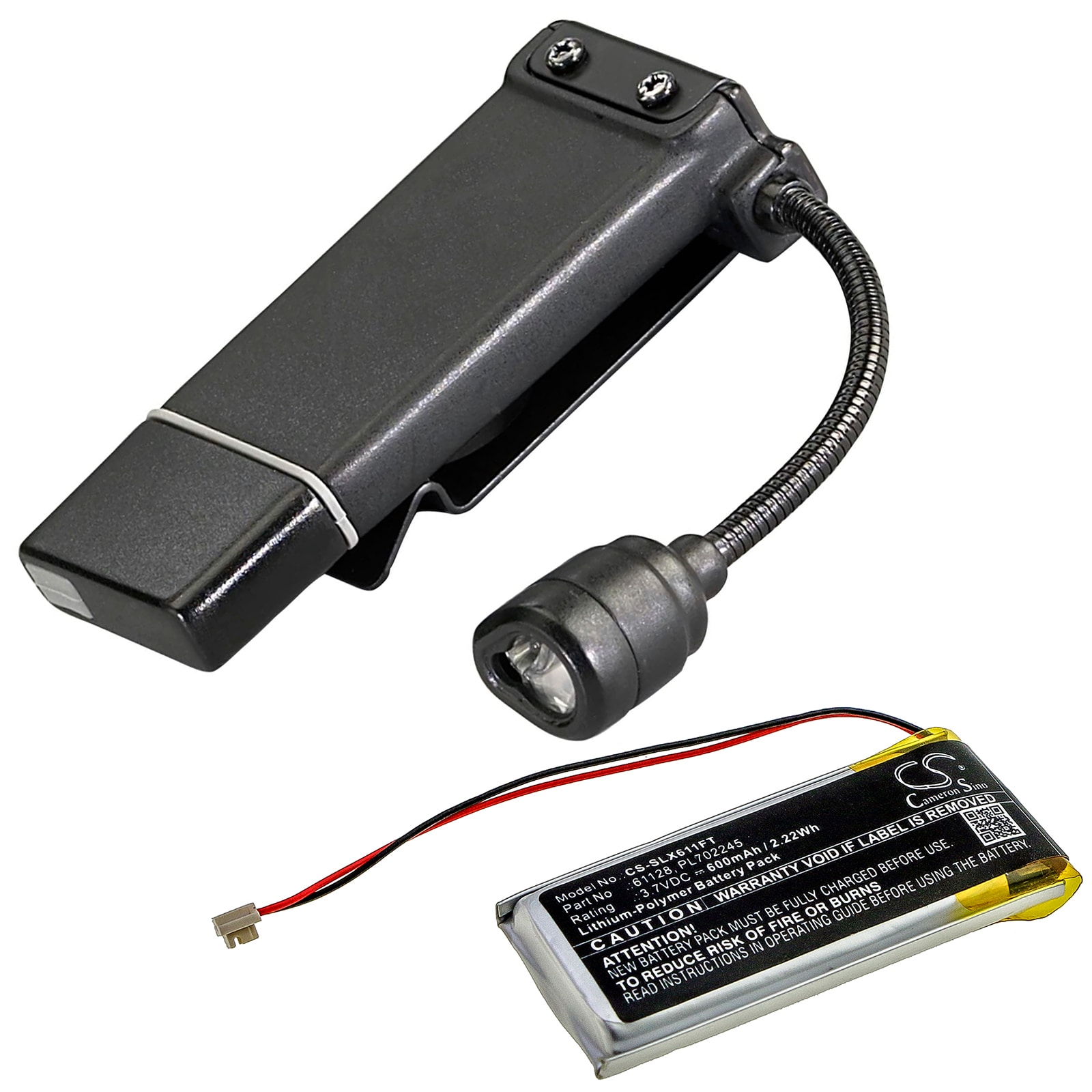 Batteri til lommelykt for Streamlight ClipMate USB