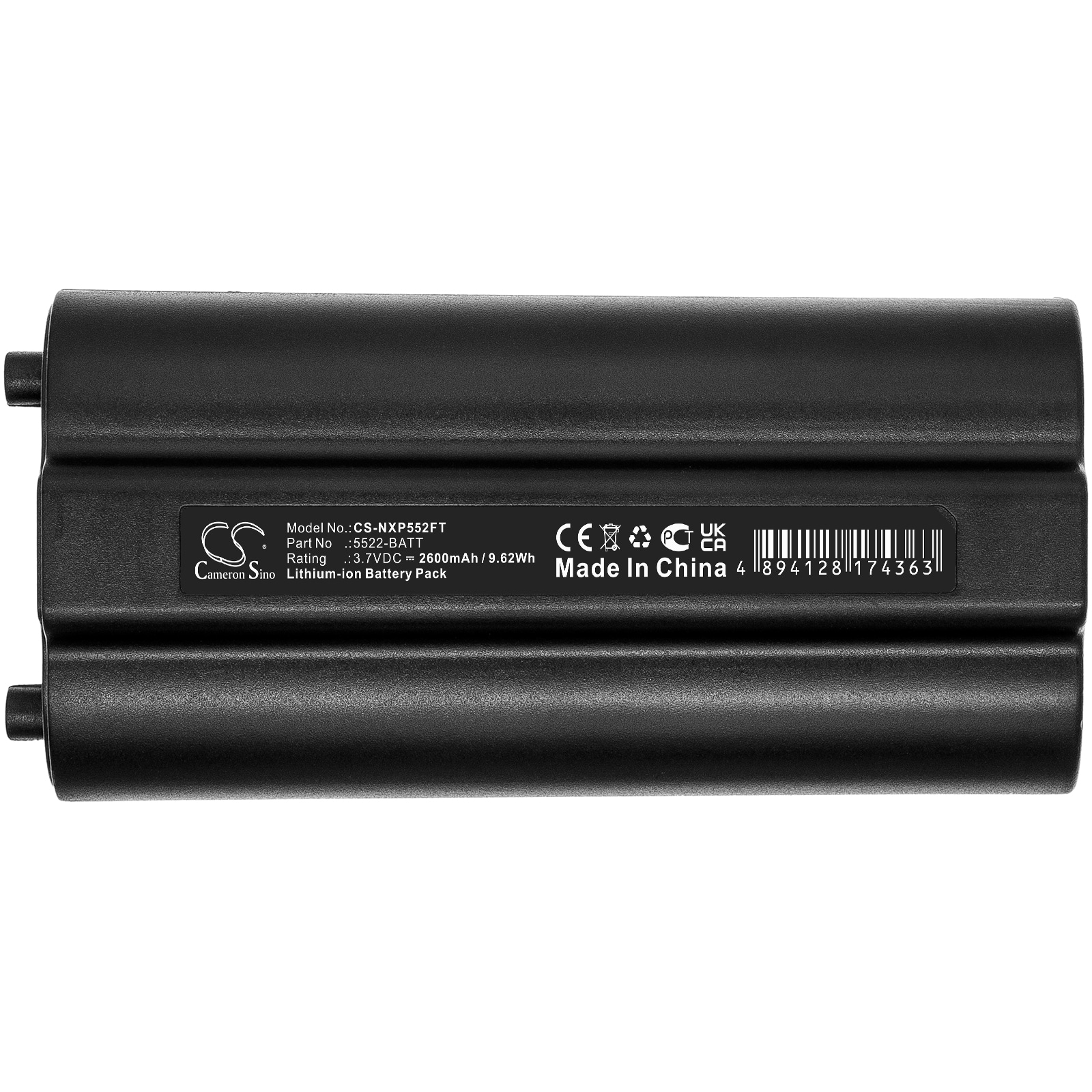 Batteri til lommelykt for Nightstick XPR-5522GMX