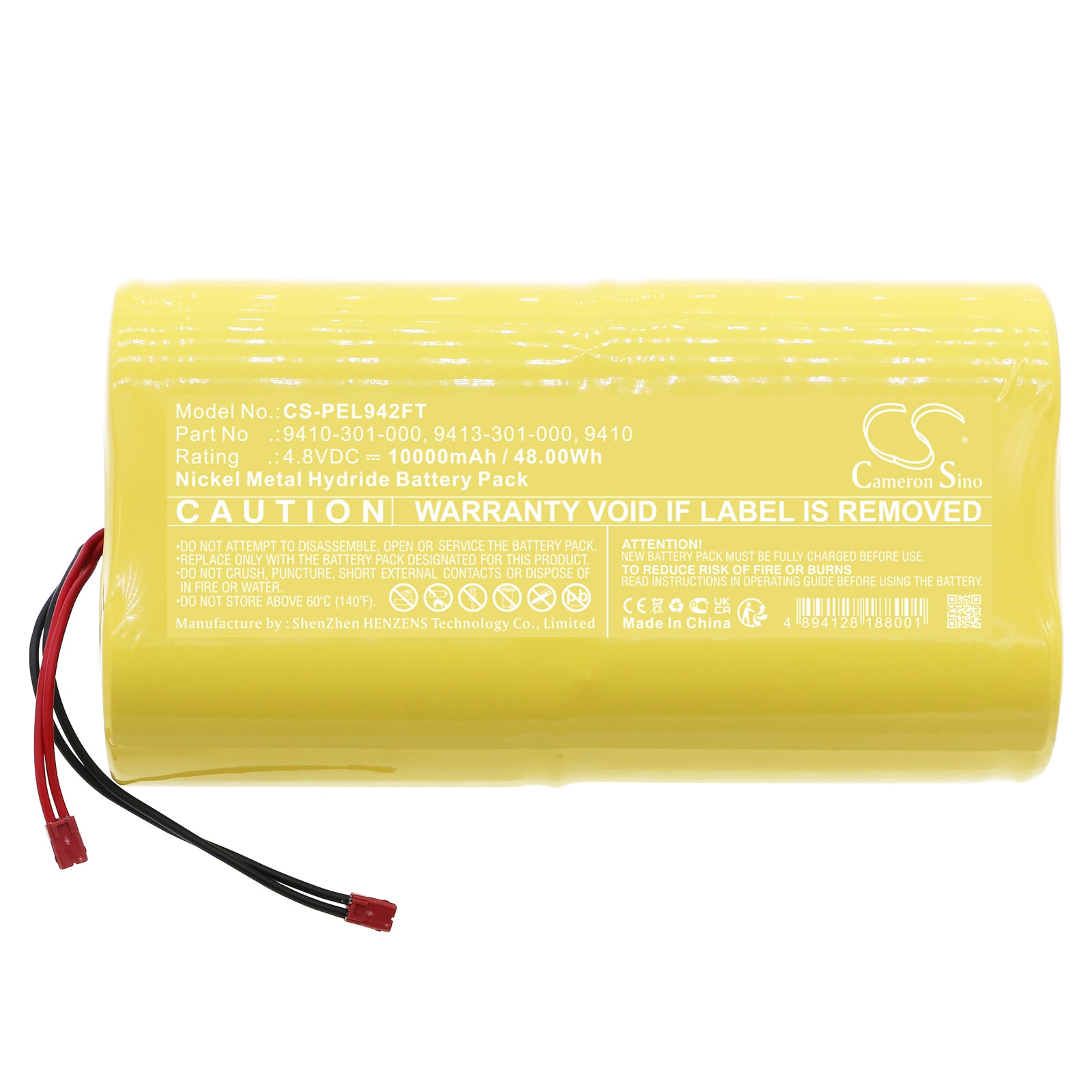 Batteri til lommelykt for Pelican 9410, 9419