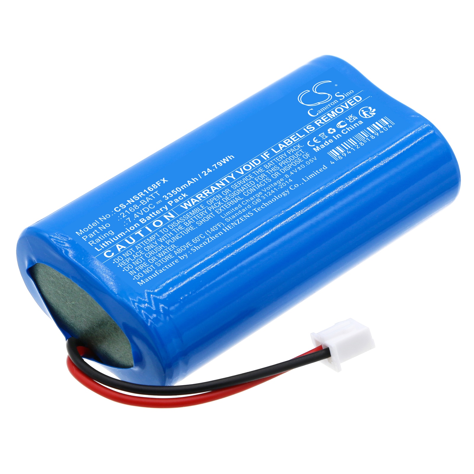 Batteri til lommelykt for Nightstick NSR-2168