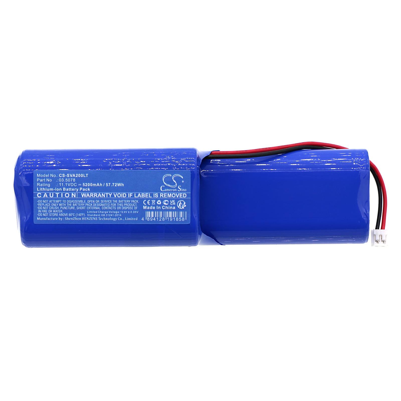 Batteri til lommelykt for SCANGRIP NOVA 20 C+R, 03.5056, Multimatch C+R og andre.