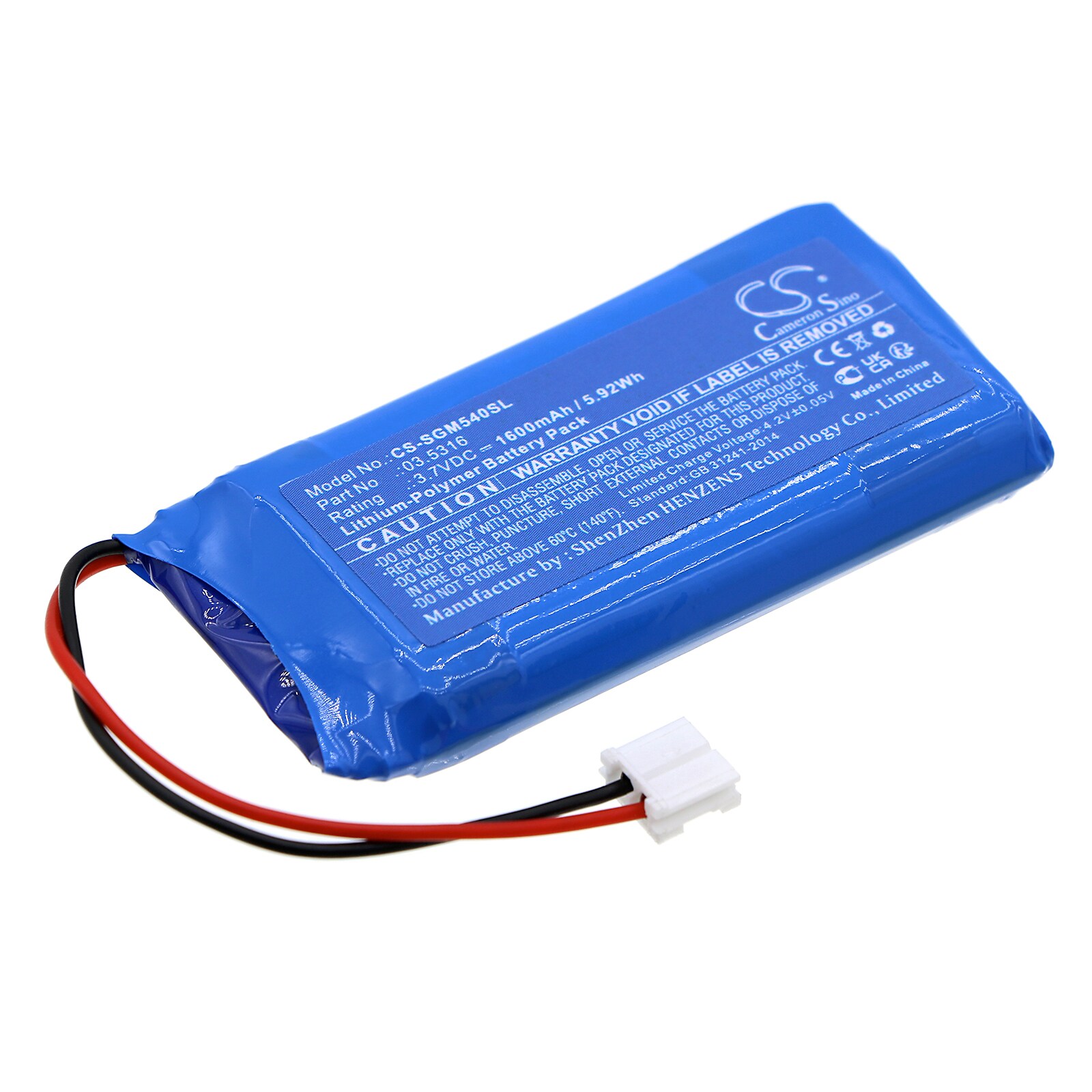 Batteri til lommelykt for SCANGRIP Midiform, 03.5421, UV Form og andre.