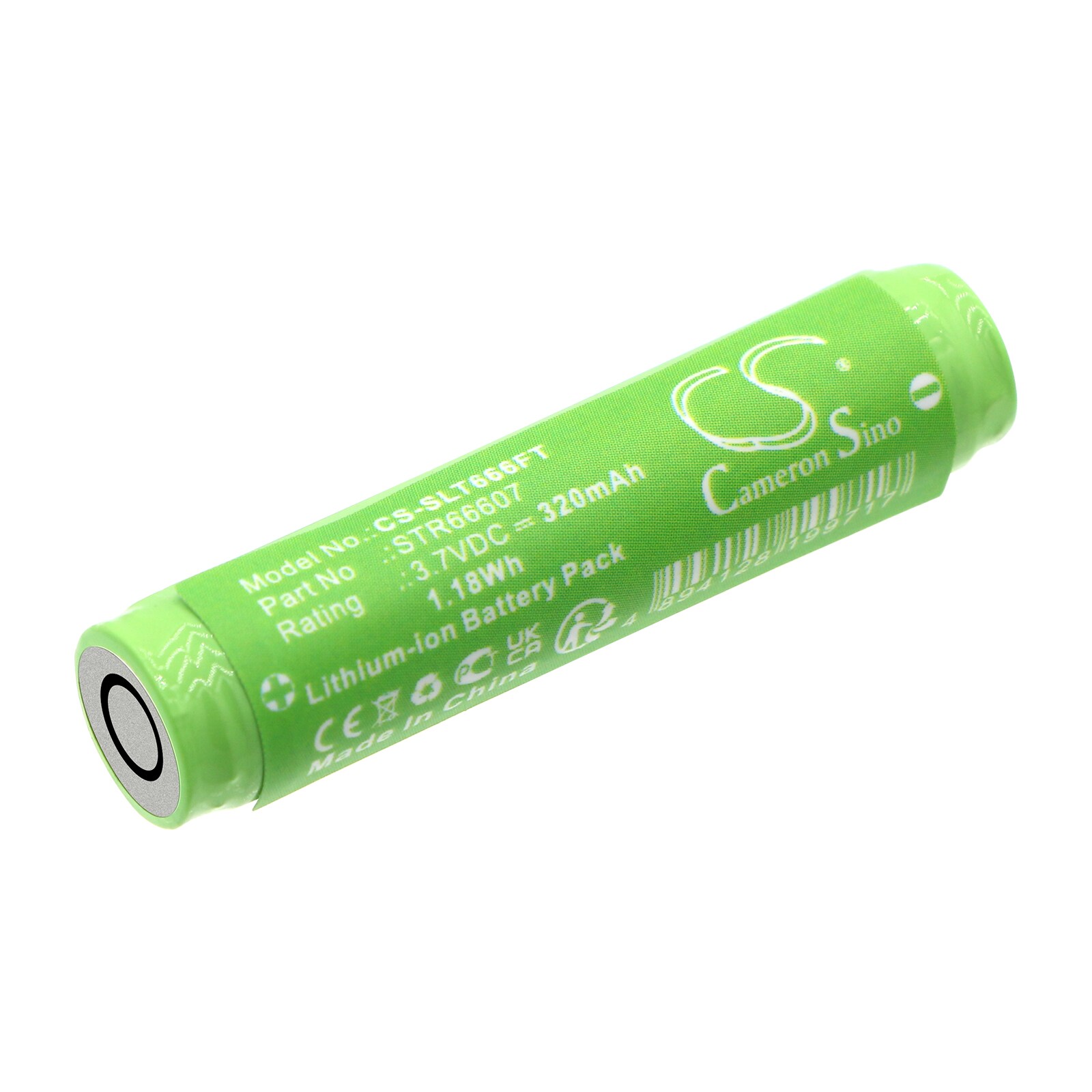 Batteri til lommelykt for Streamlight MicroStream USB, 66601 66602, 66603 og andre.