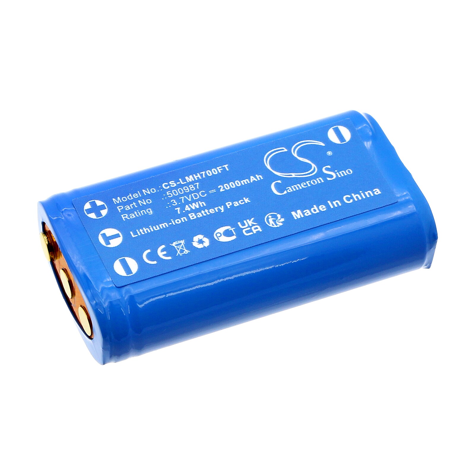Lommelyktbatteri for Ledlenser MH7, MH8