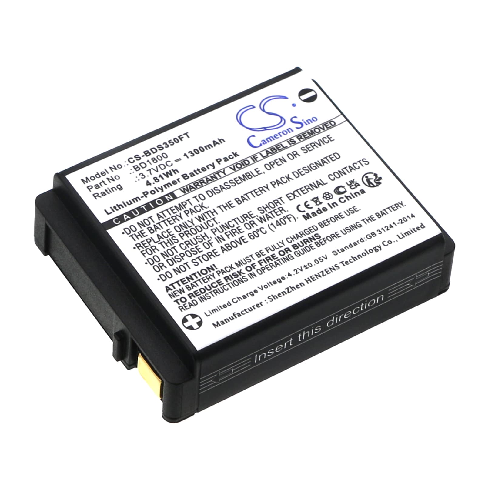 Batteri til lommelykt for Nitecore UT27
