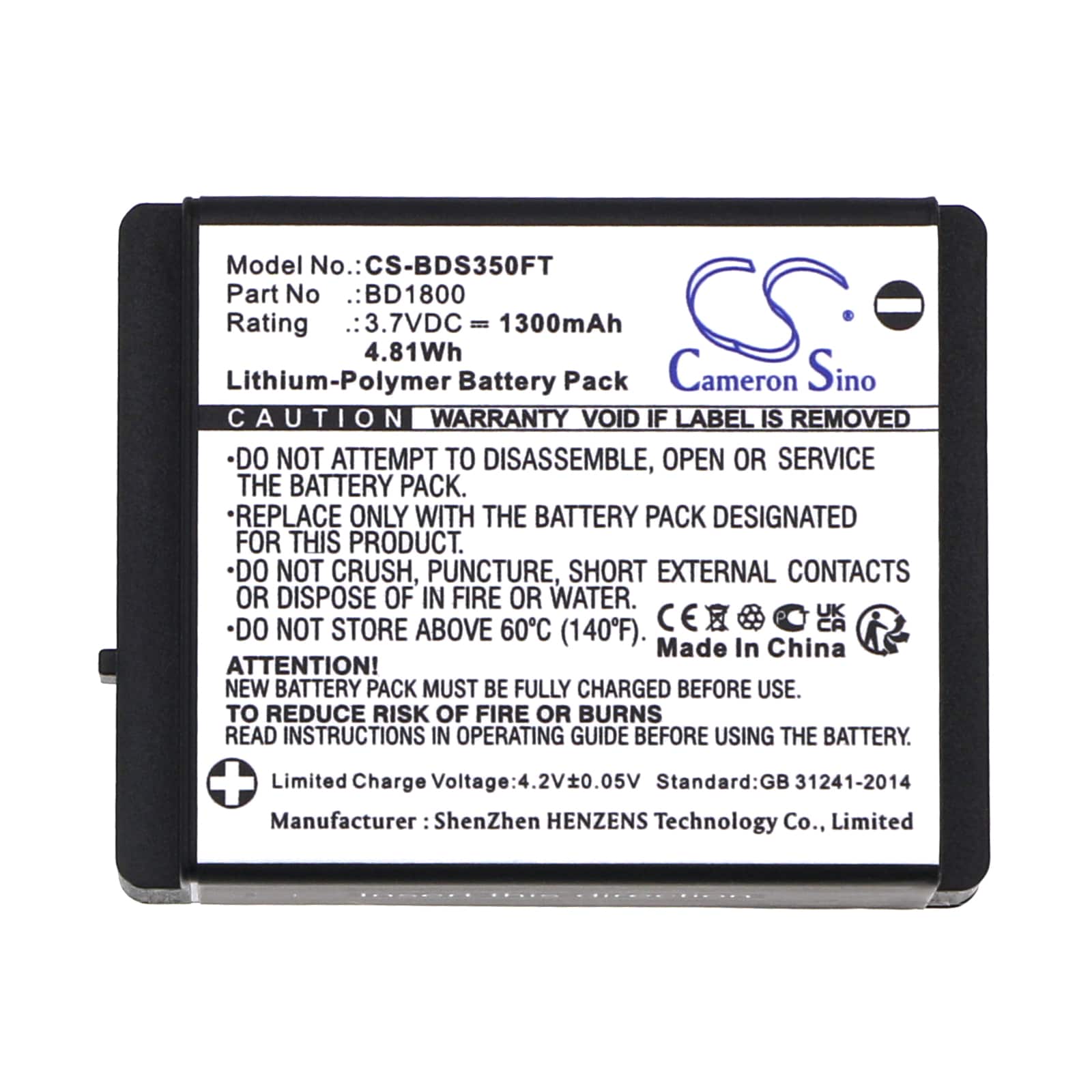 Batteri til lommelykt for Nitecore UT27
