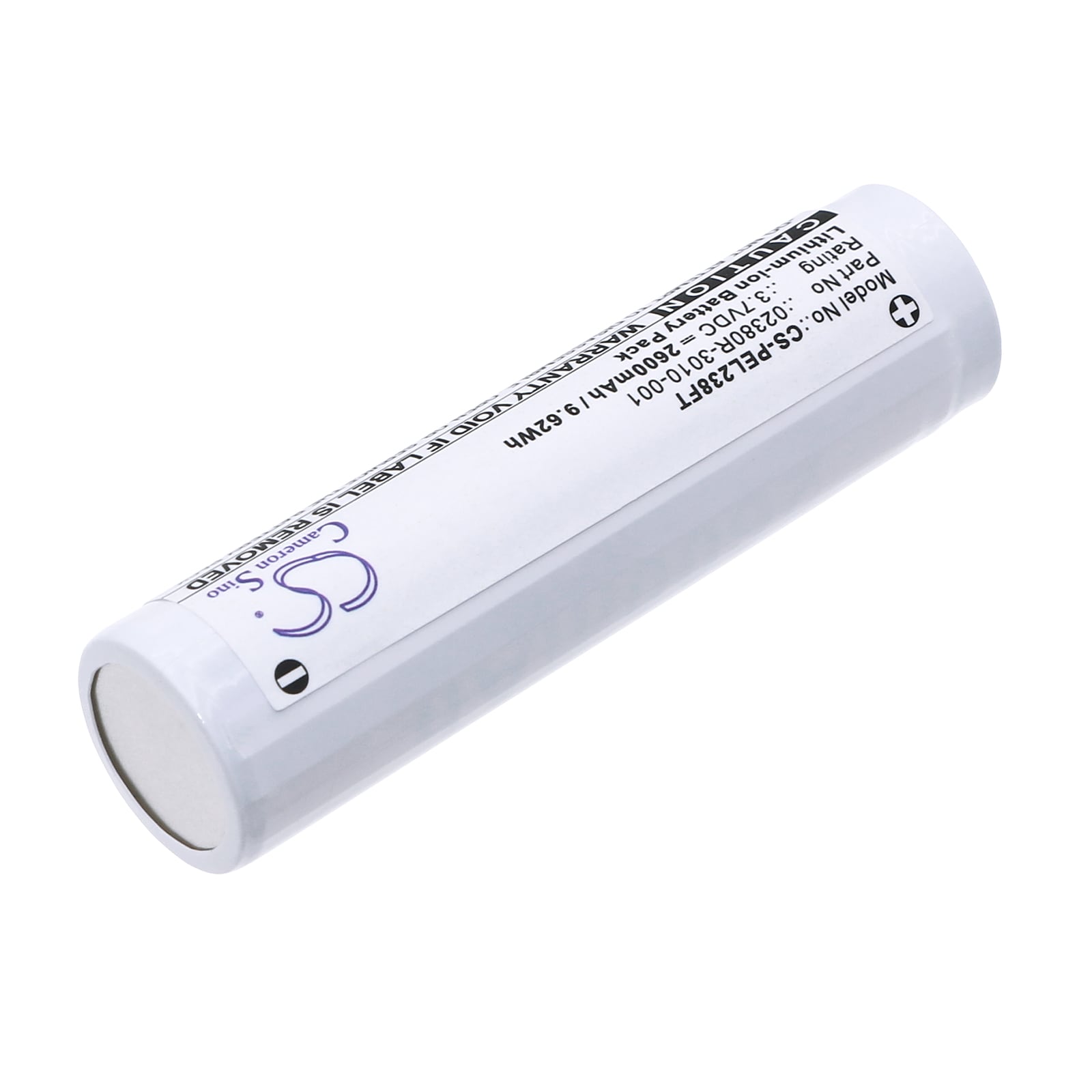 Batteri til lommelykt for Pelican 7610 taktisk lommelykt, 7620 taktisk lommelykt osv.