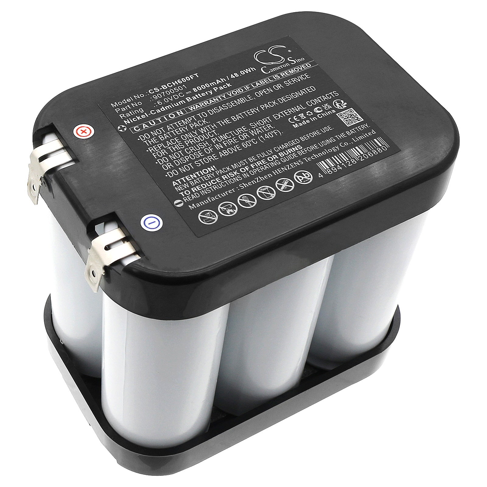Batteri til lommelykt for Bosch Eisemann Halo 6, Eisemann B6008