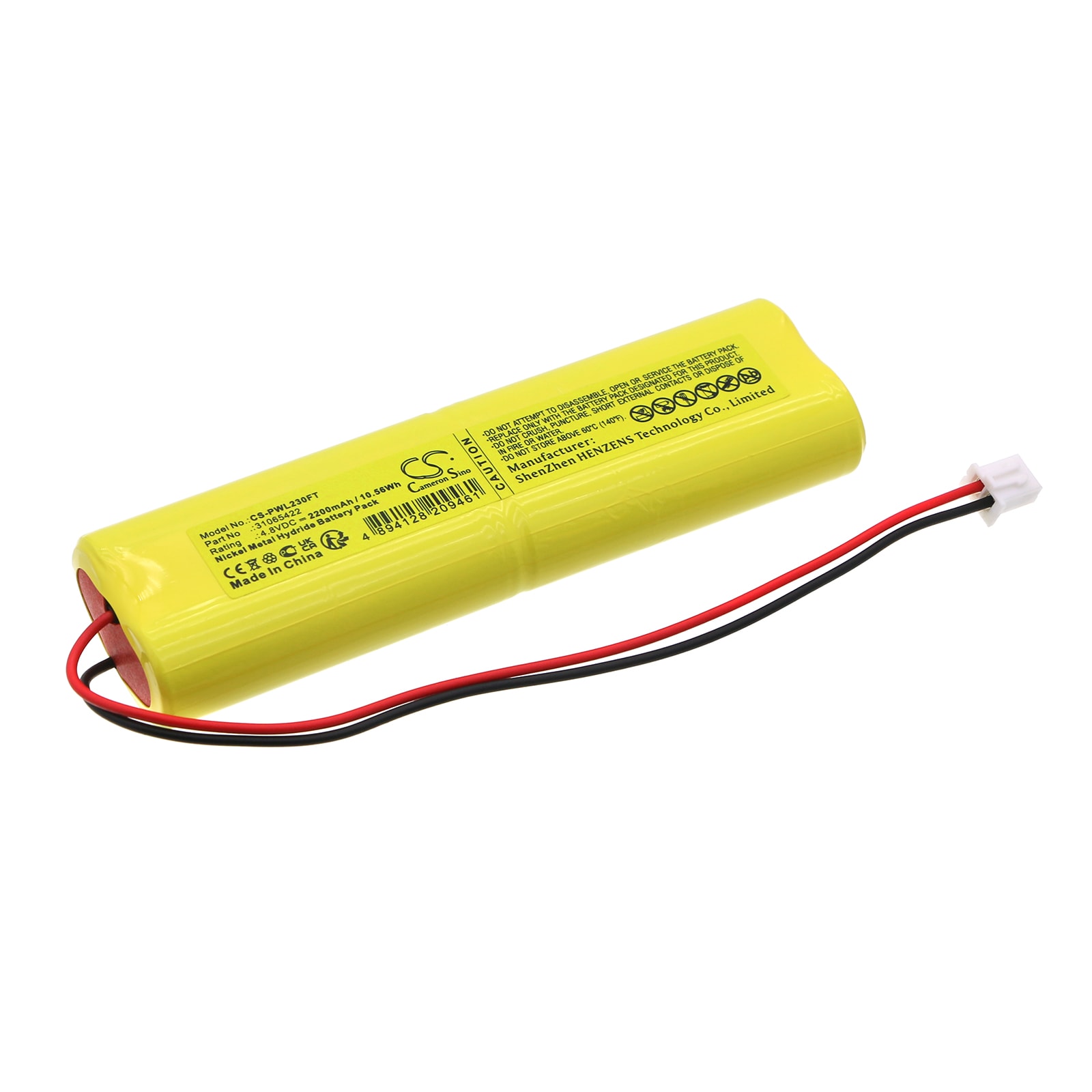 Batteri til lommelykt for Perel EWL23