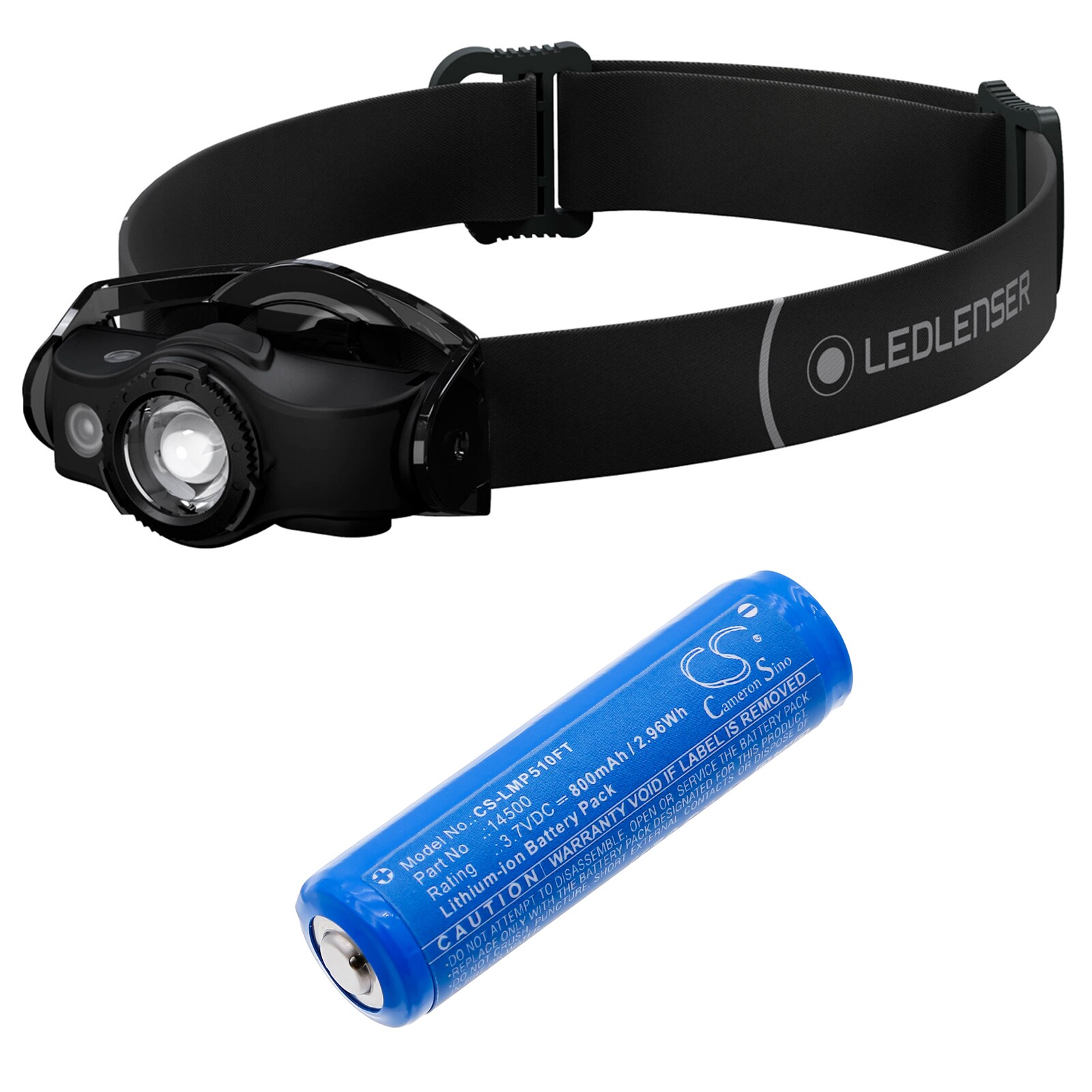 Lommelyktbatteri for Ledlenser MH4, MH5, iH5R og andre.