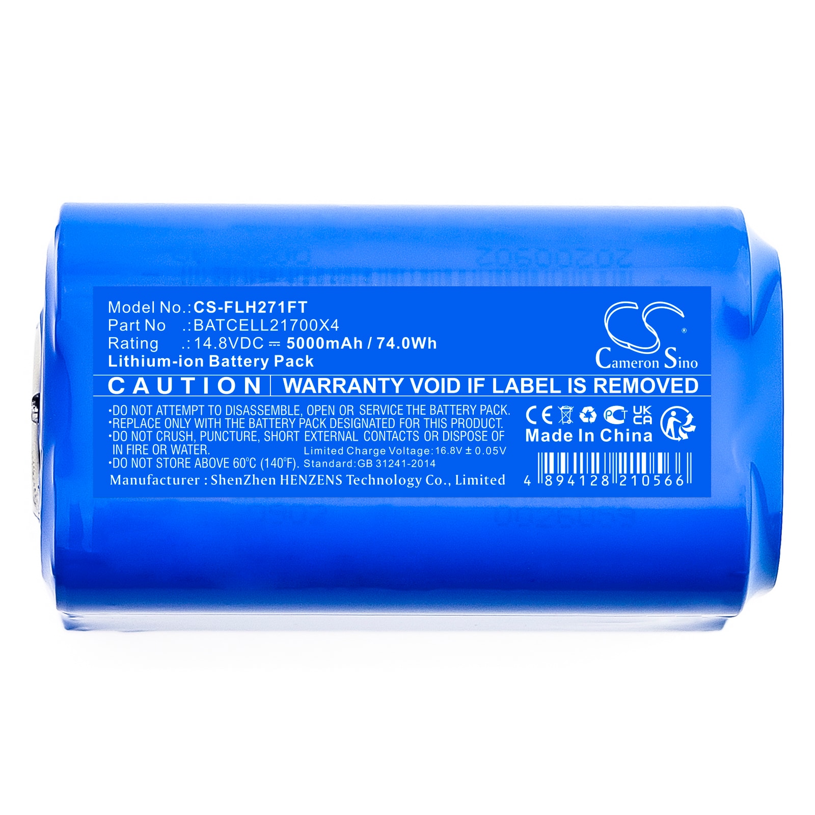 Batteri til lommelykt for Bigblue CB9000P, CB10000PRC, CB 9000P og andre.