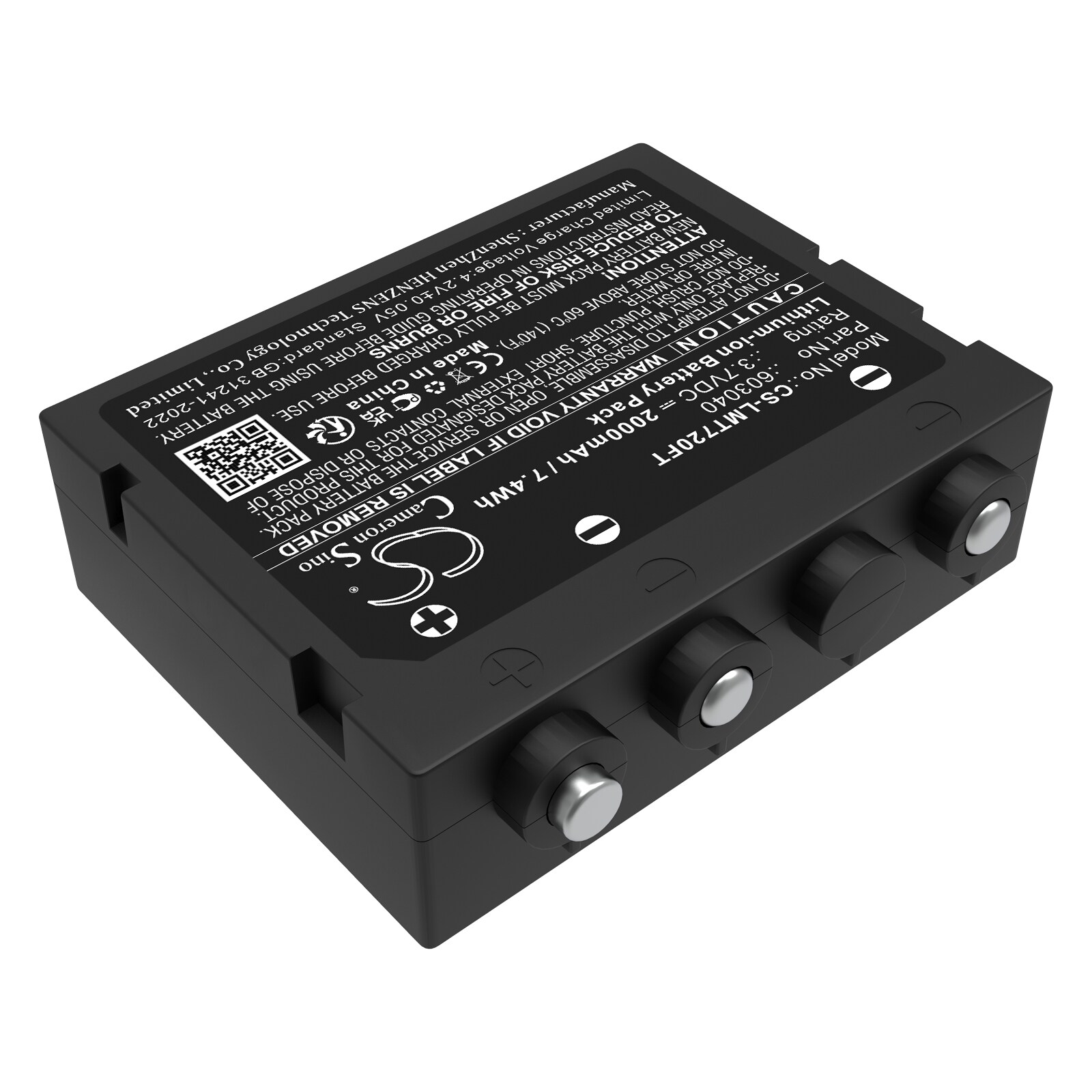 Batteri til lommelykt for Ledlenser H7 SE, H7R, H7R CR osv.