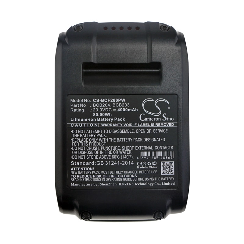 Batteri til elektroverktøy for Bostitch BCF28WWB, BCF30PTB, BCN680D1 og andre.