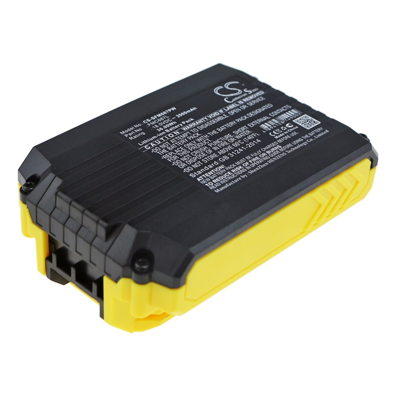 Batteri til elektroverktøy for Black & Decker ASD18 Type 1, ASD18 Type 2, ASD184 Type 1 og andre