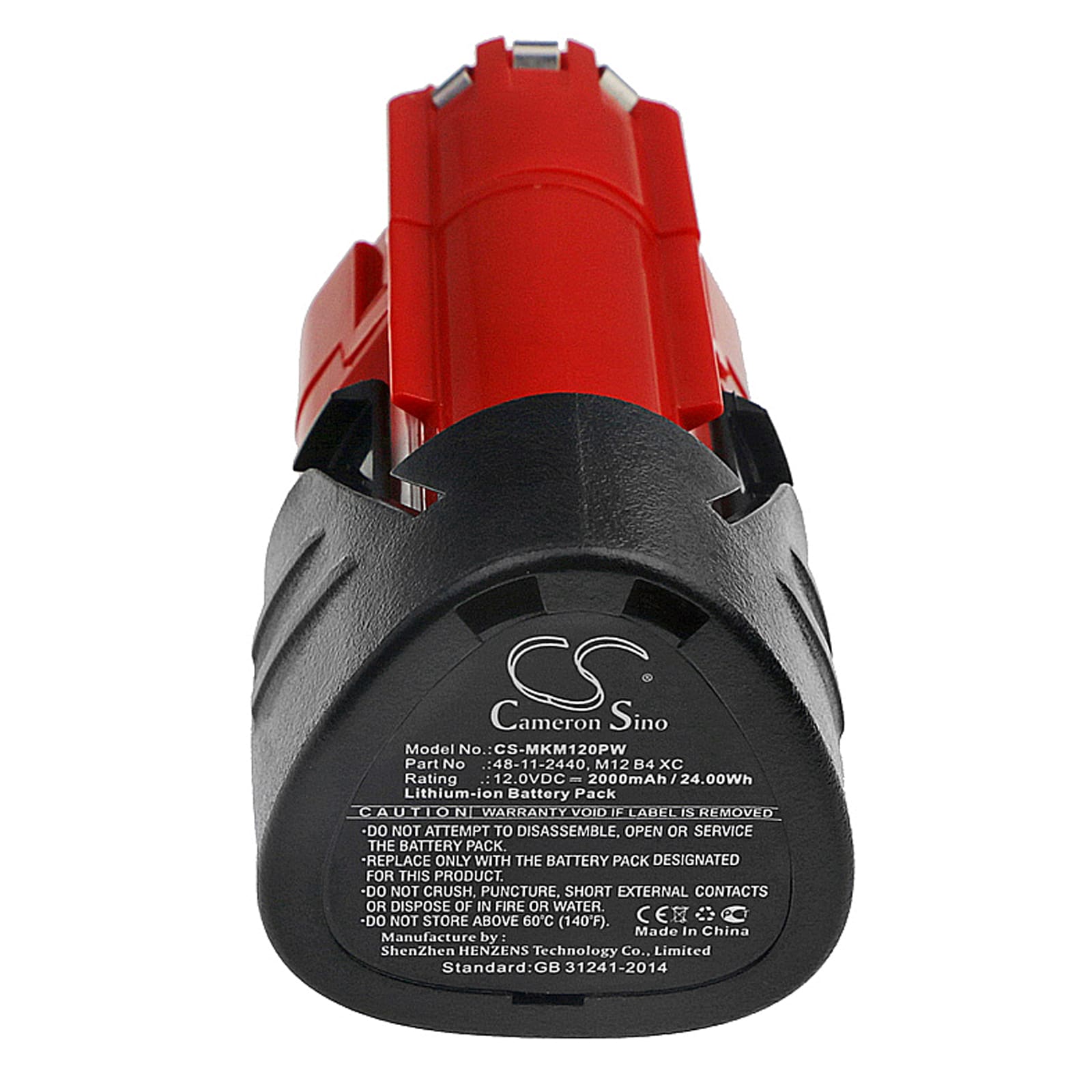 Batteri til elektroverktøy for Milwaukee M12, M12 REDLITHIUM XC 4.0, C12 FM og andre.