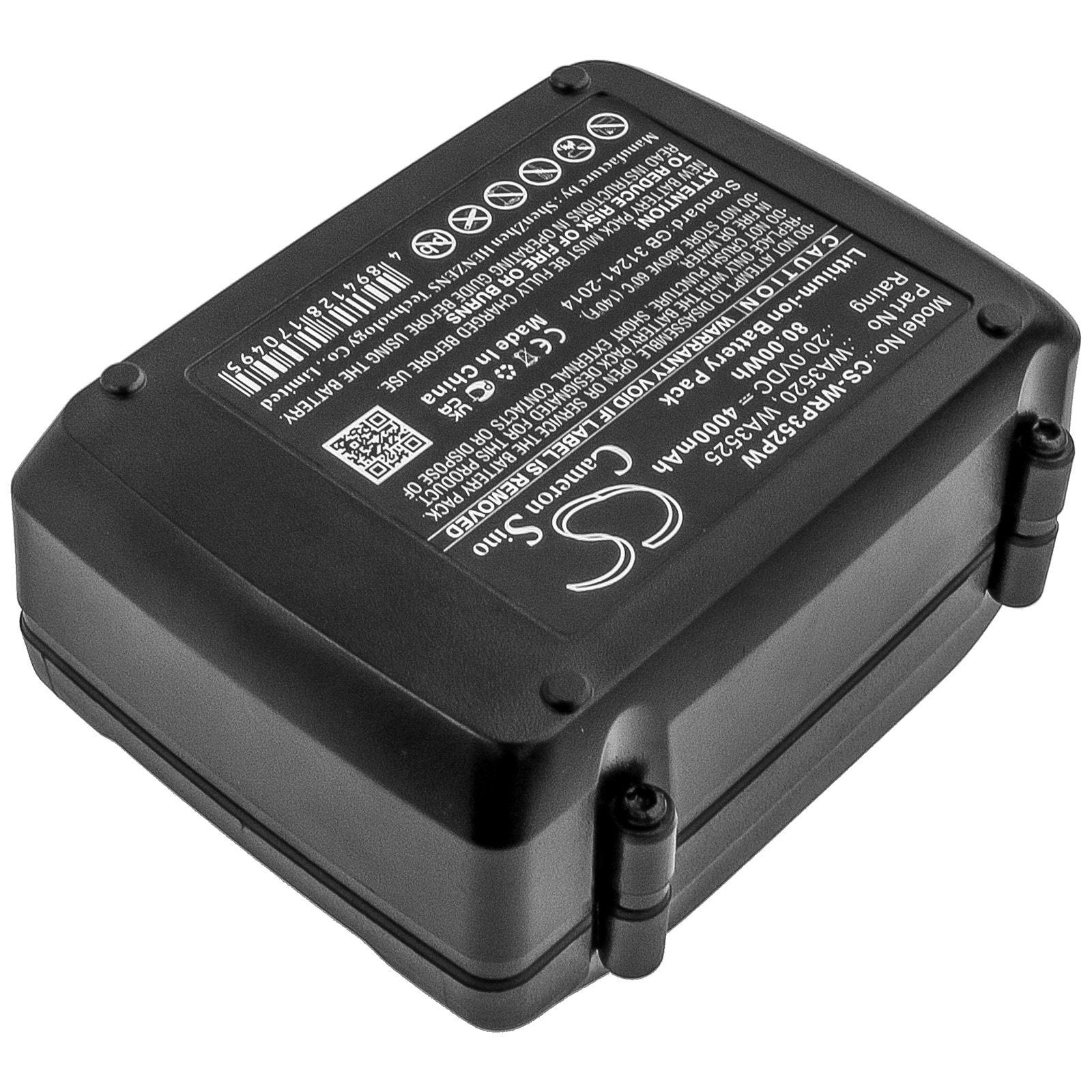 Batterier til elektroverktøy for Worx 20V PowerShare, WG545, WG151 og andre.