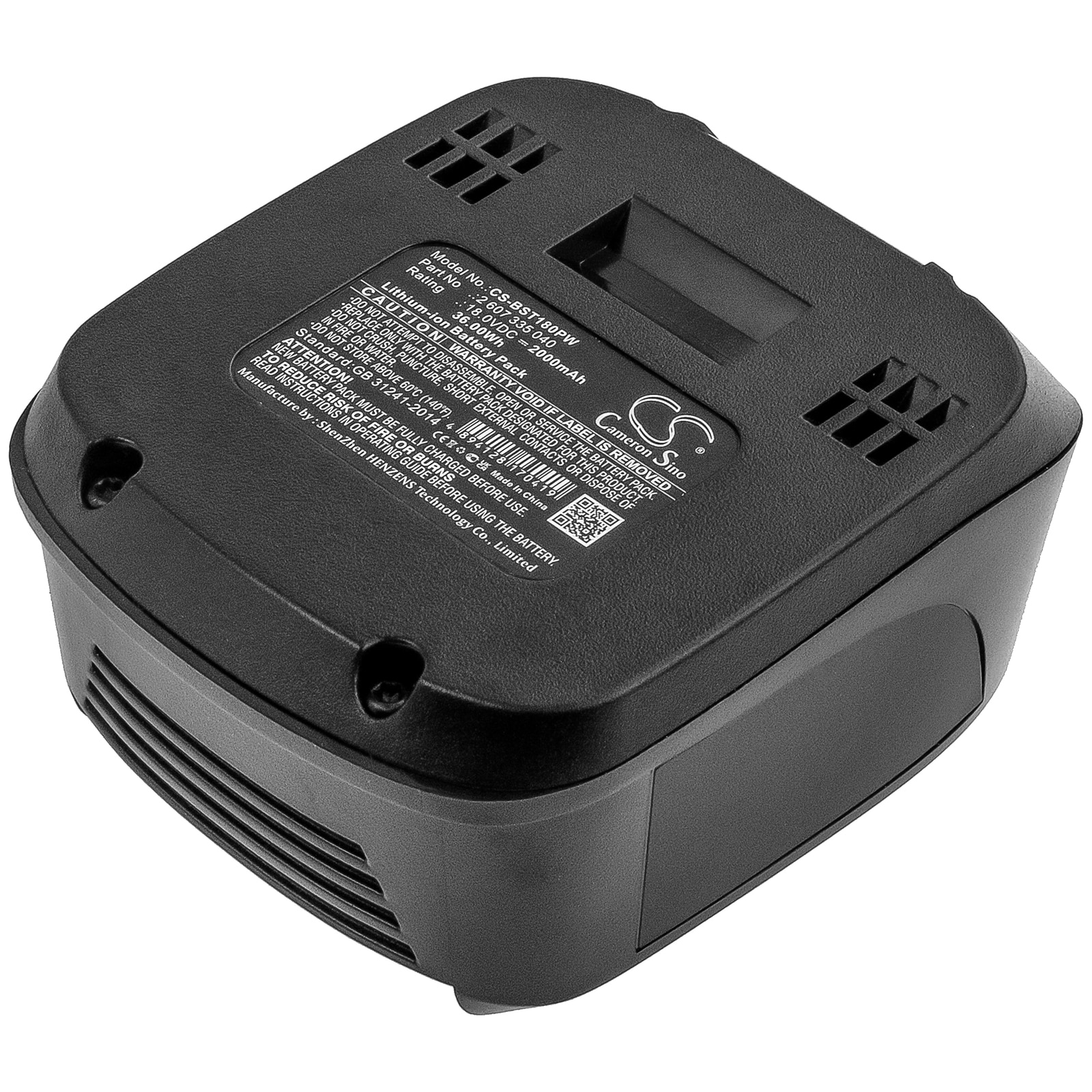 Bosch 18V Batteri 2000 mAh – Li-ion Erstatningsbatteri for Elektroverktøy