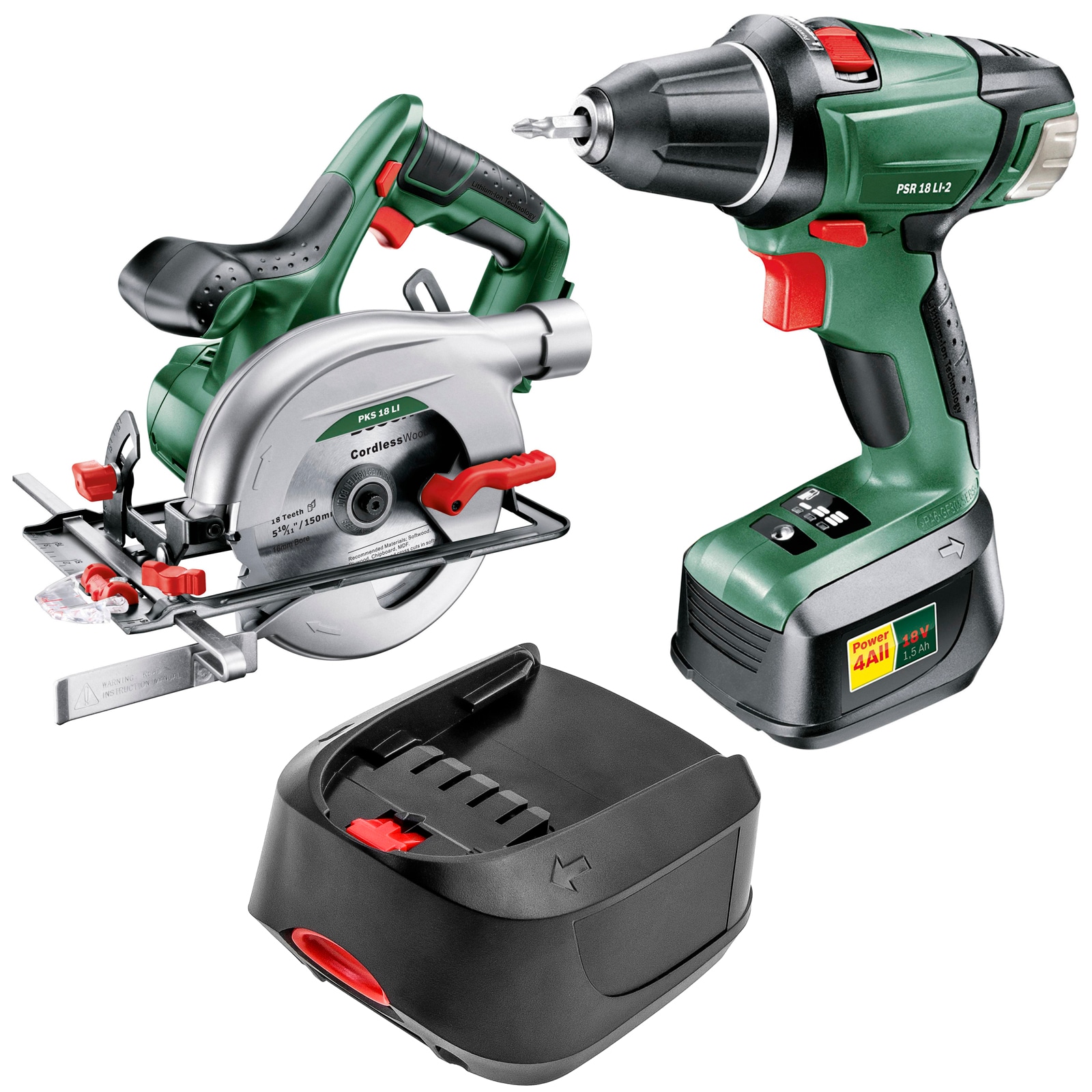 Bosch 18V Batteri 2000 mAh – Li-ion Erstatningsbatteri for Elektroverktøy