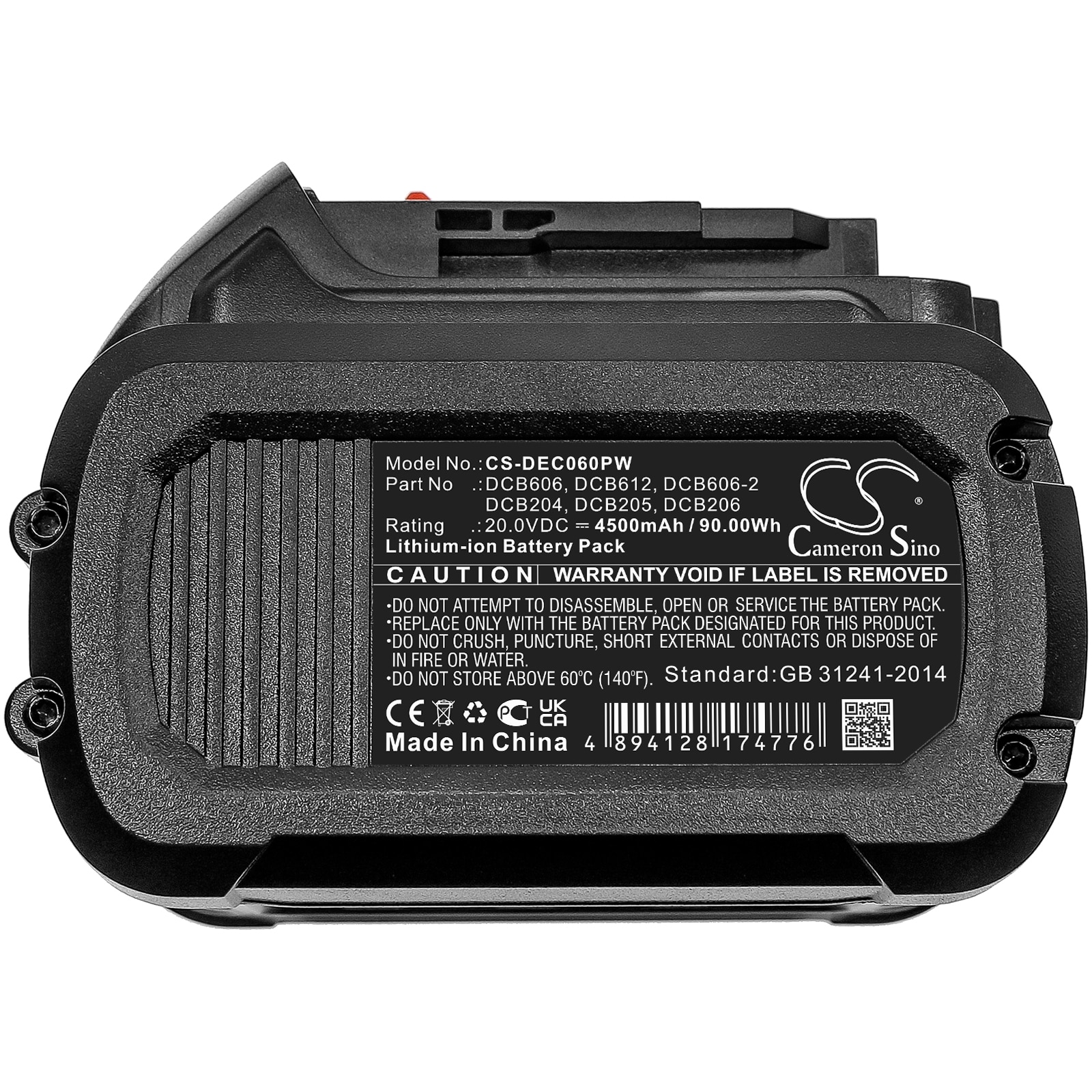 Batteri til elektroverktøy for DeWalt 20V MAX, 60V MAX, 120V MAX osv.
