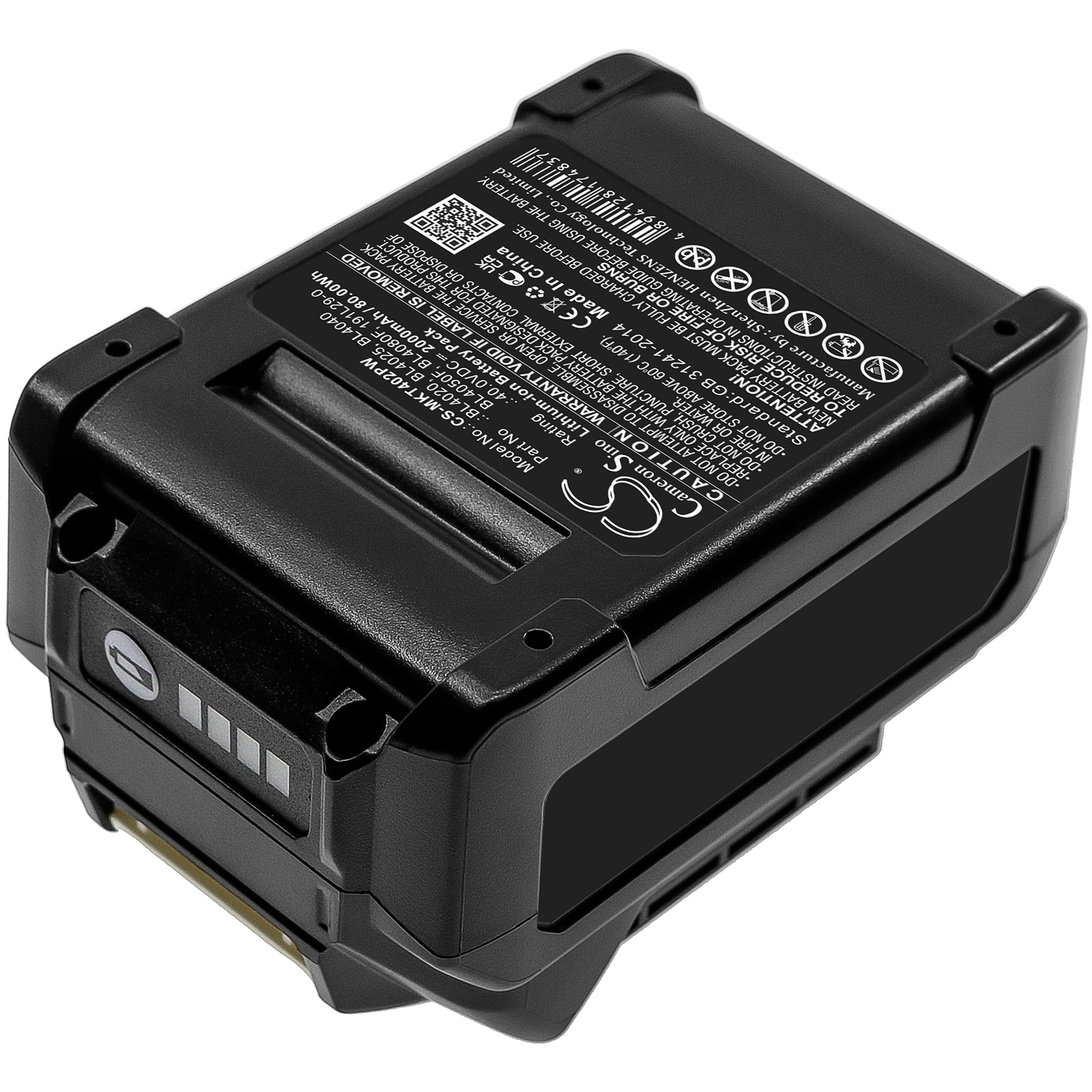 Batterier til elektroverktøy for Makita 40V MAX XGT, W001G, TD001G og andre.
