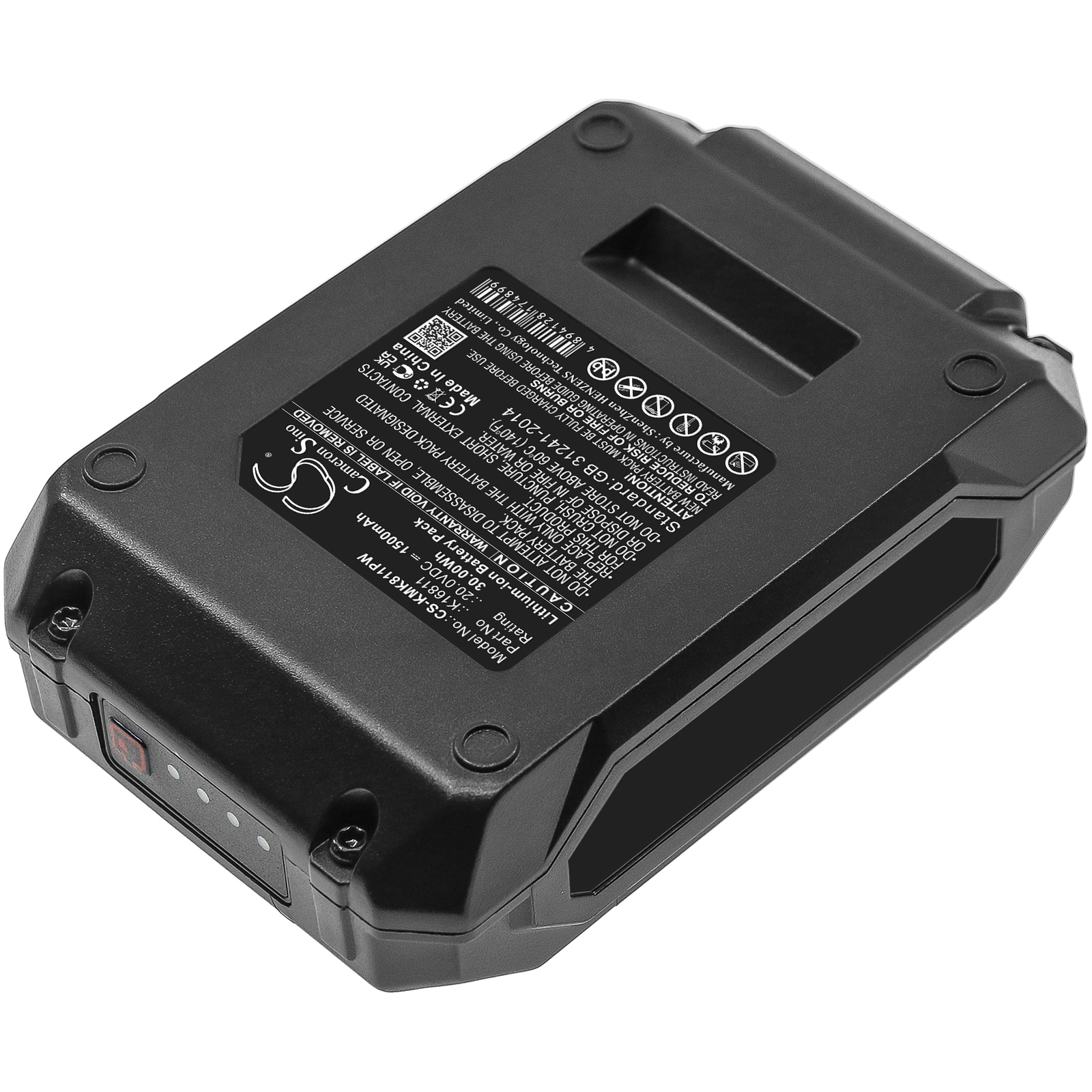 Batteri for elektroverktøy til Kimo 6 tommers batteridrevet motorsag, QM-6001, QM-T20 og andre