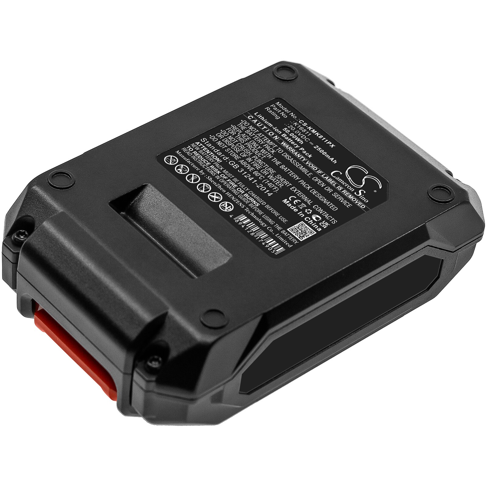 Batteri for elektroverktøy til Kimo 6 tommers batteridrevet motorsag, QM-6001, QM-T20 og andre