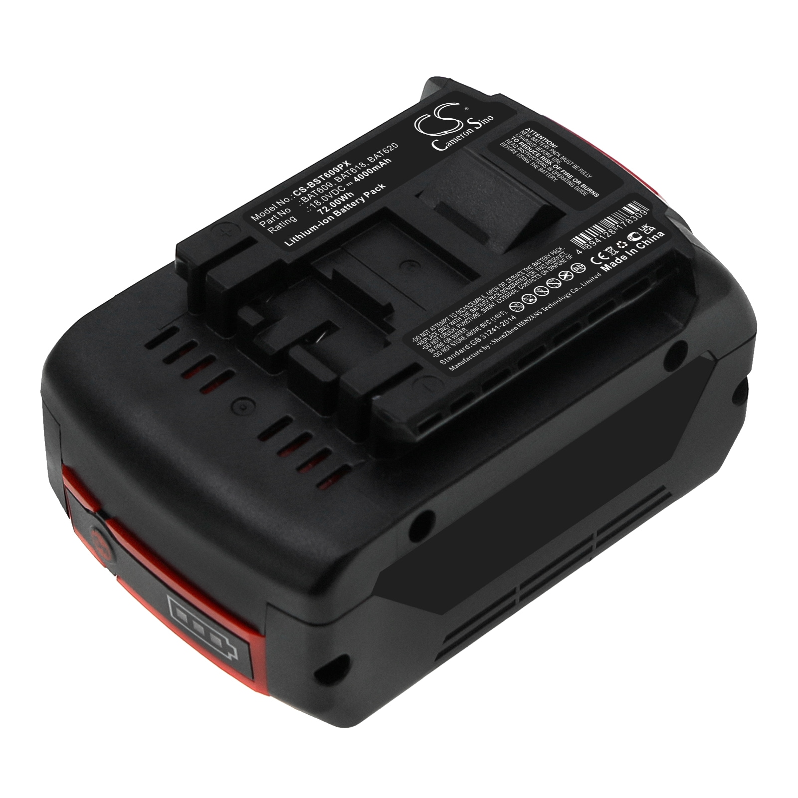 Batteri til elektroverktøy for Bosch GWS 18 V-LI, GSR 18-2-LI, GSR 18 VE-2-LI og andre.