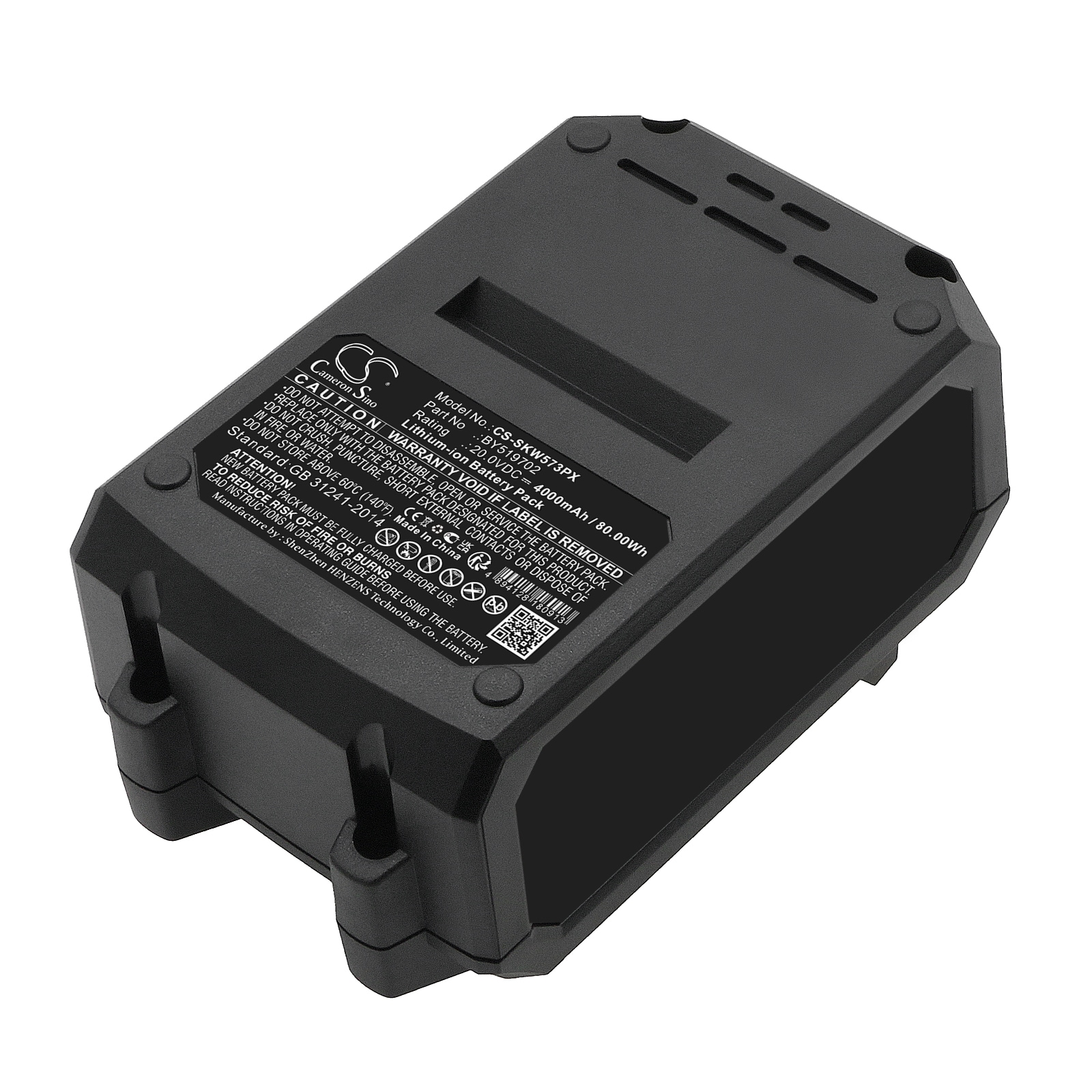 Batteri for elektroverktøy til Skil 20V 0,6cm Hex batteridrevet slagtrekker, ID572701 og andre.