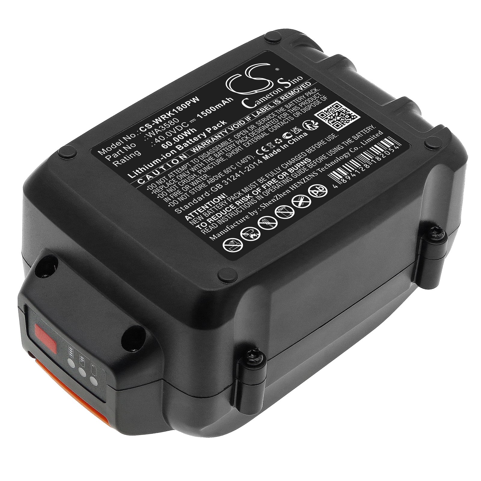 Batterier til elektroverktøy for Worx WG180, WG280, WG380 og andre